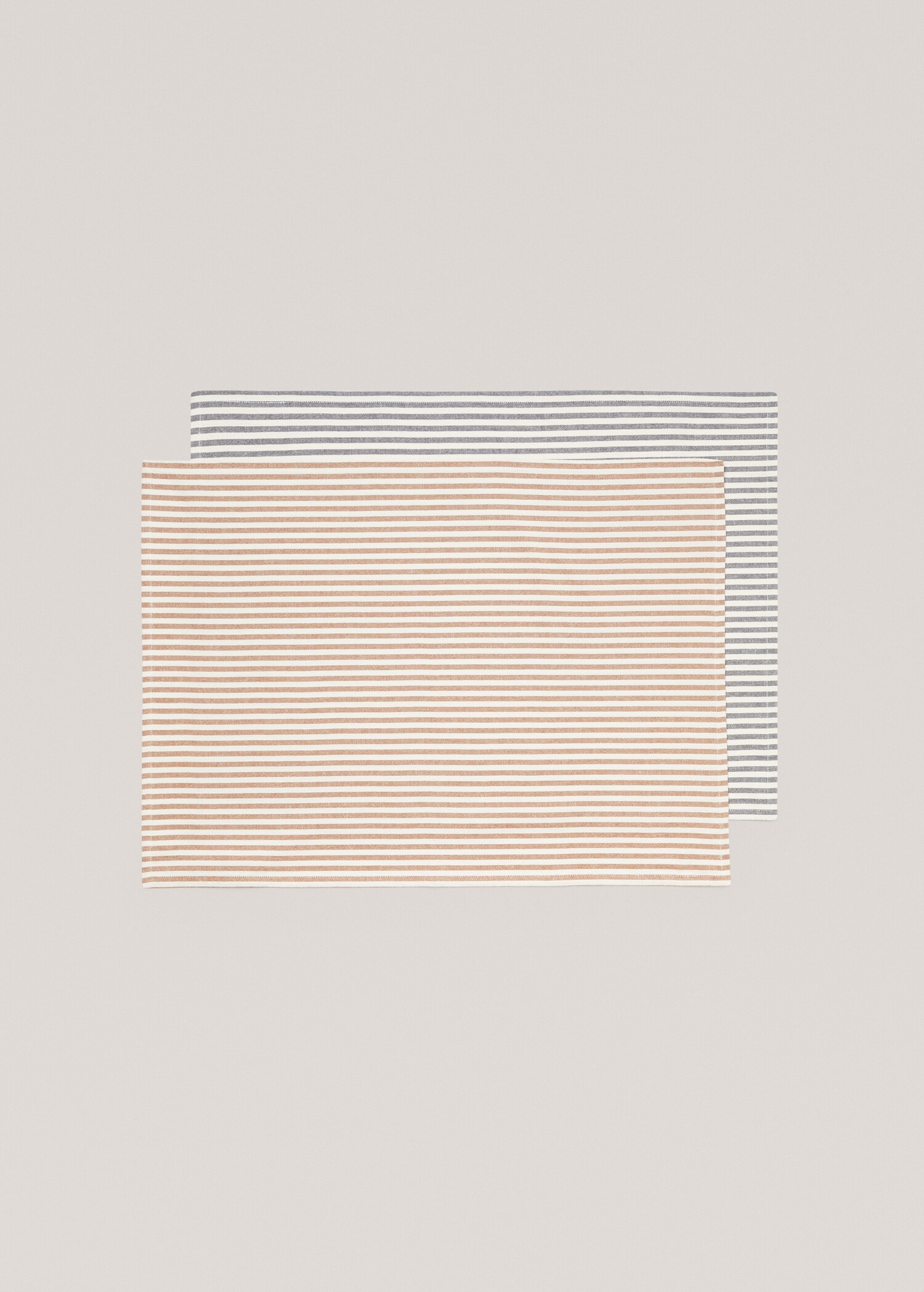 Pack of two 100% cotton striped dish cloths - Medium plane