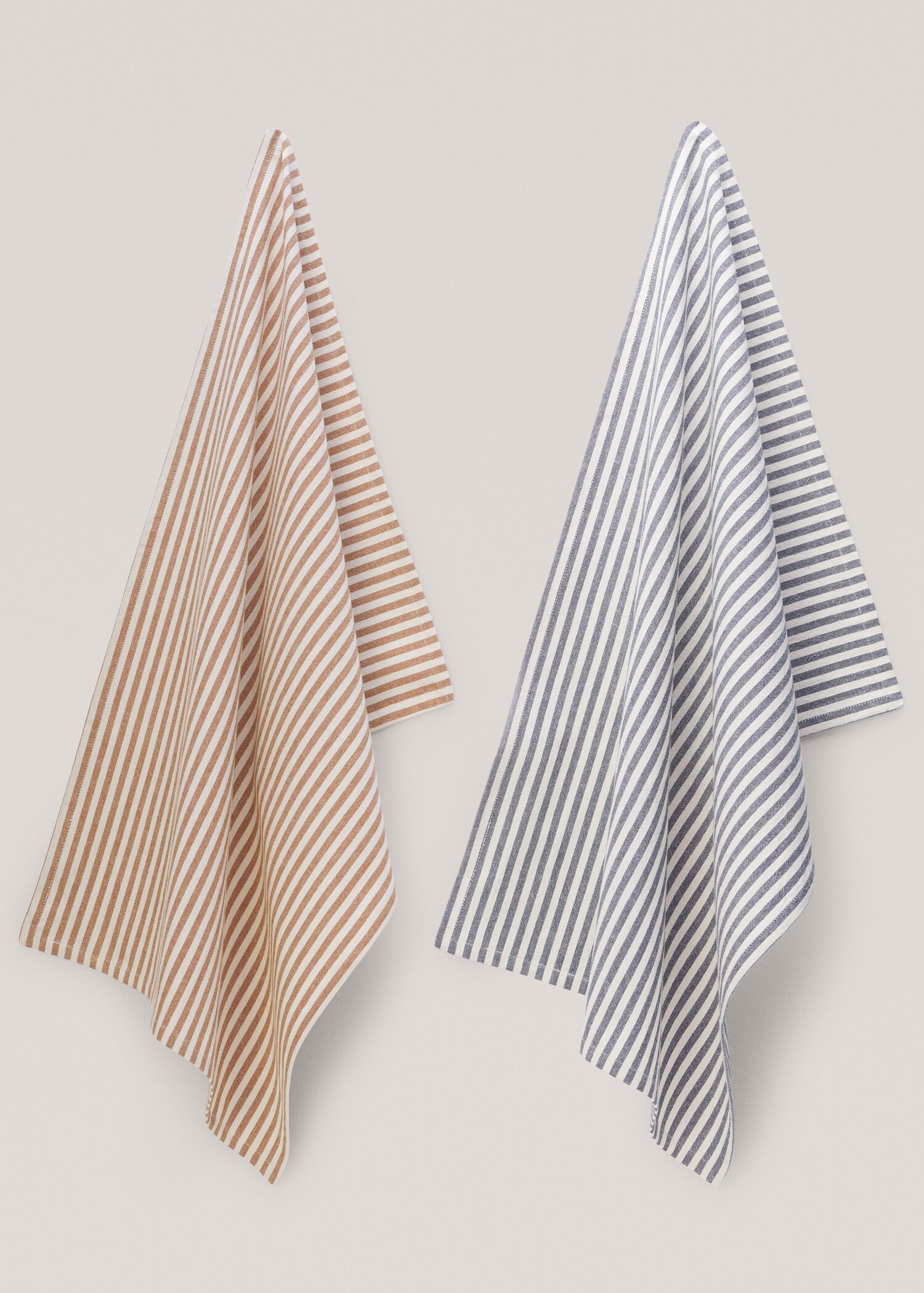 Pack of two 100% cotton striped dish cloths - Article without model