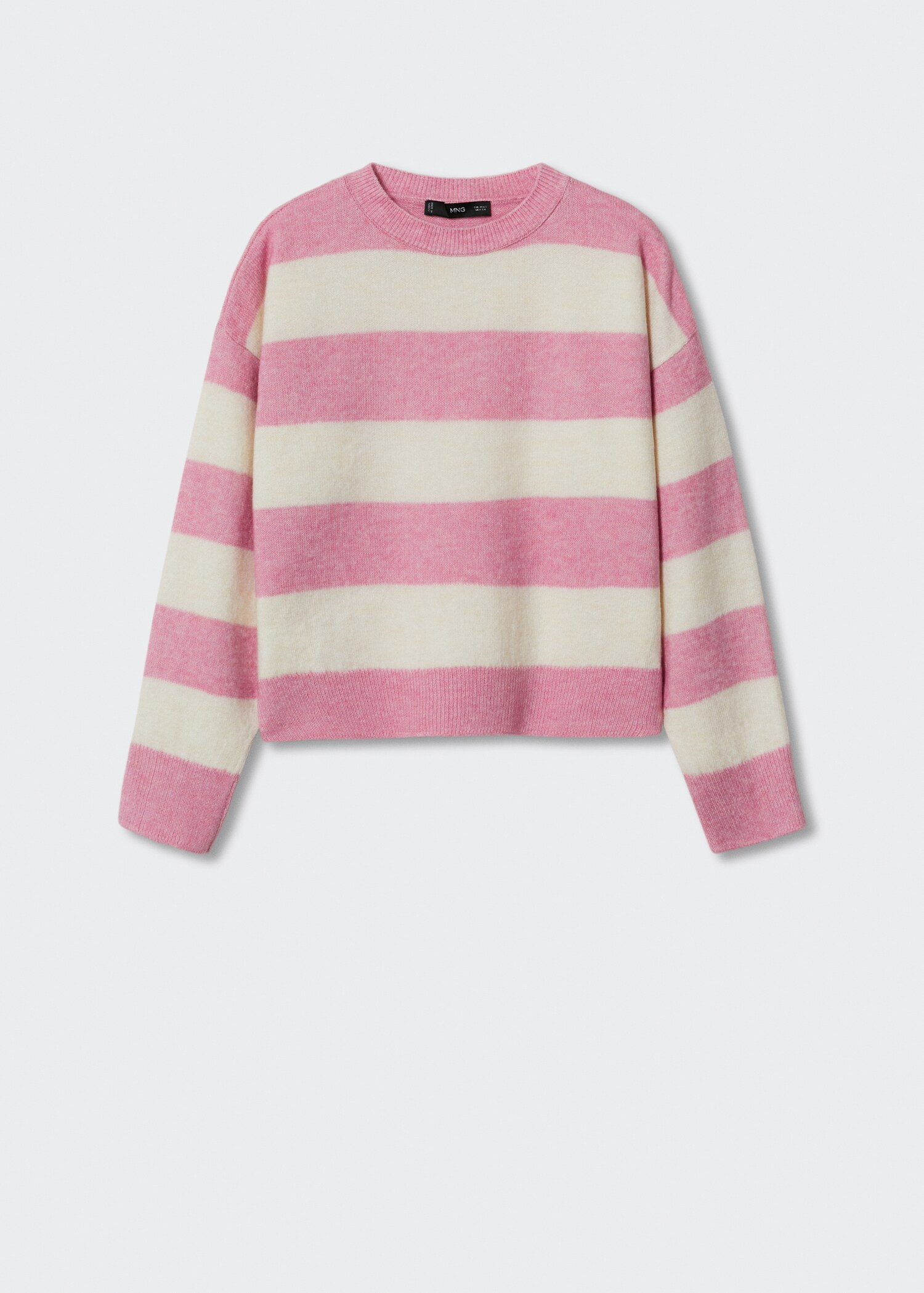 Round-neck striped sweater - Article without model