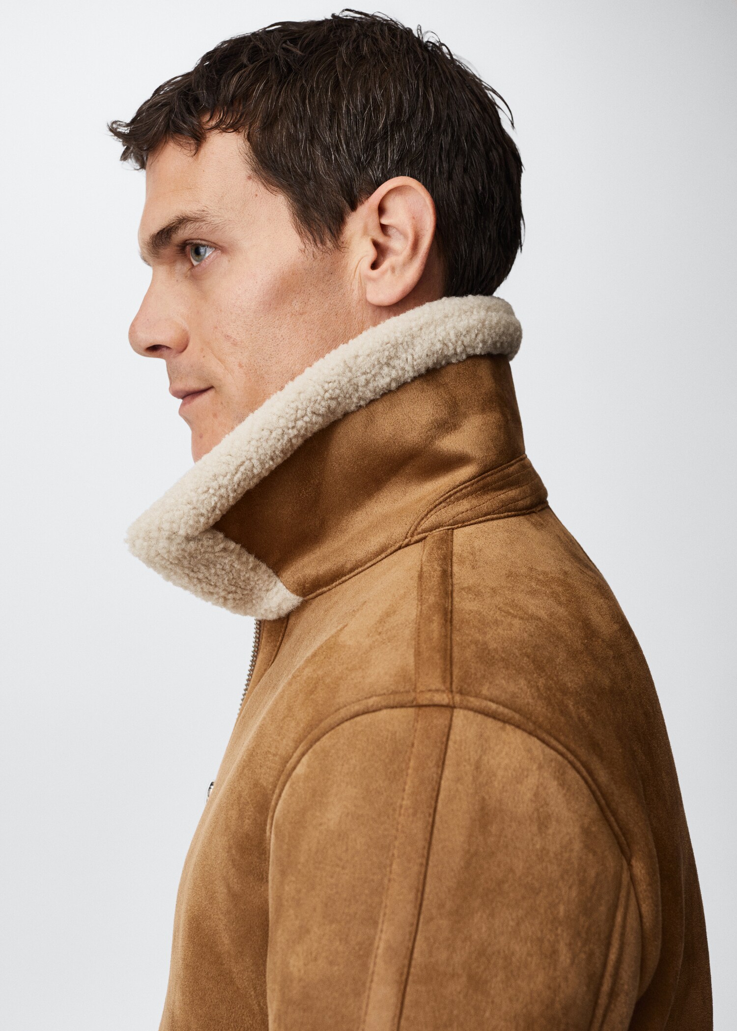 De Mouton Mango Veste Aviateur Mango Blouson Aviateur Oversize En