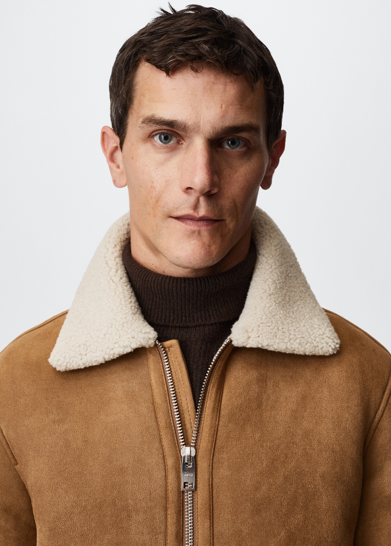 Faux shearling aviator jacket - Details of the article 4