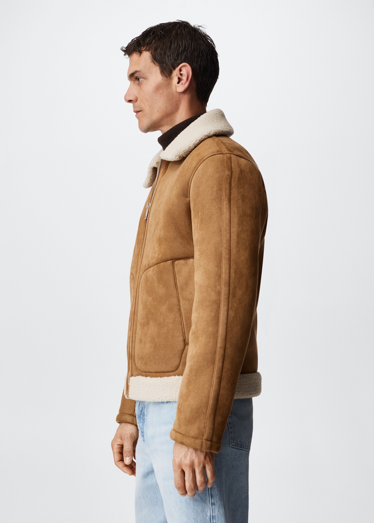 Faux shearling aviator jacket - Details of the article 6