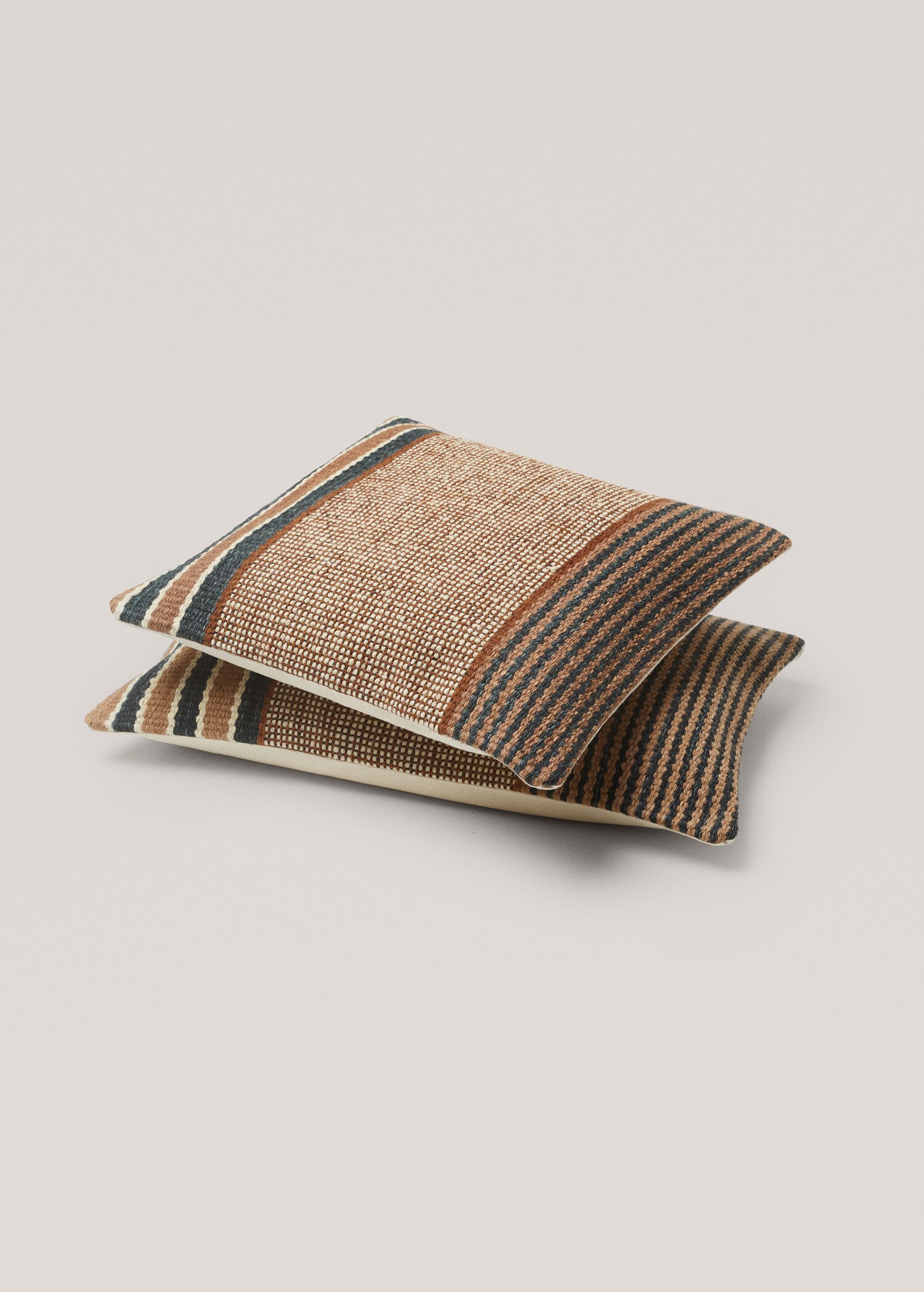 Funda de cojín lana rayas 40x60cm - Plano medio