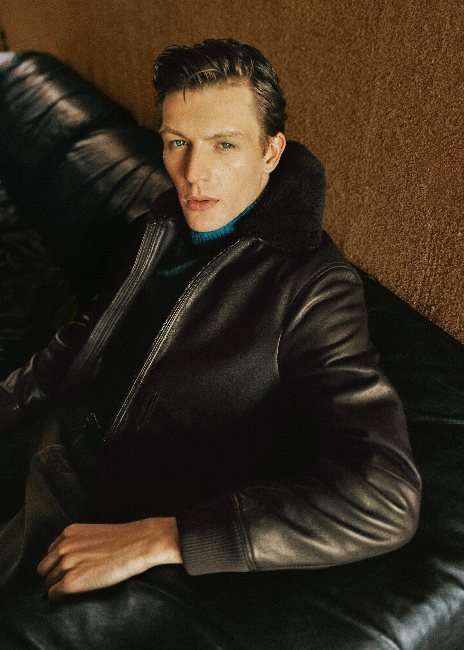 Aviator leather jacket - Details of the article 5