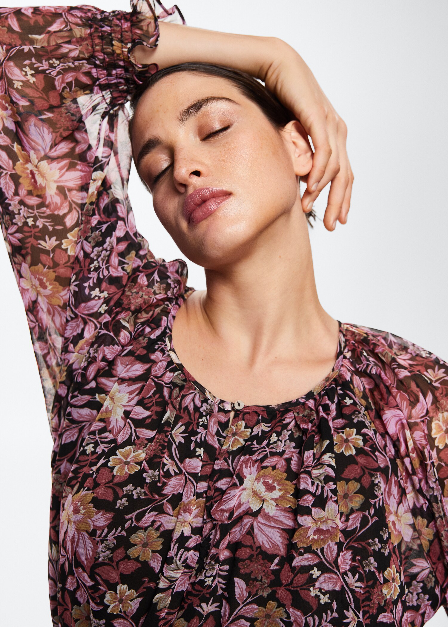 Vestido estampado flores - Detalle del artículo 4