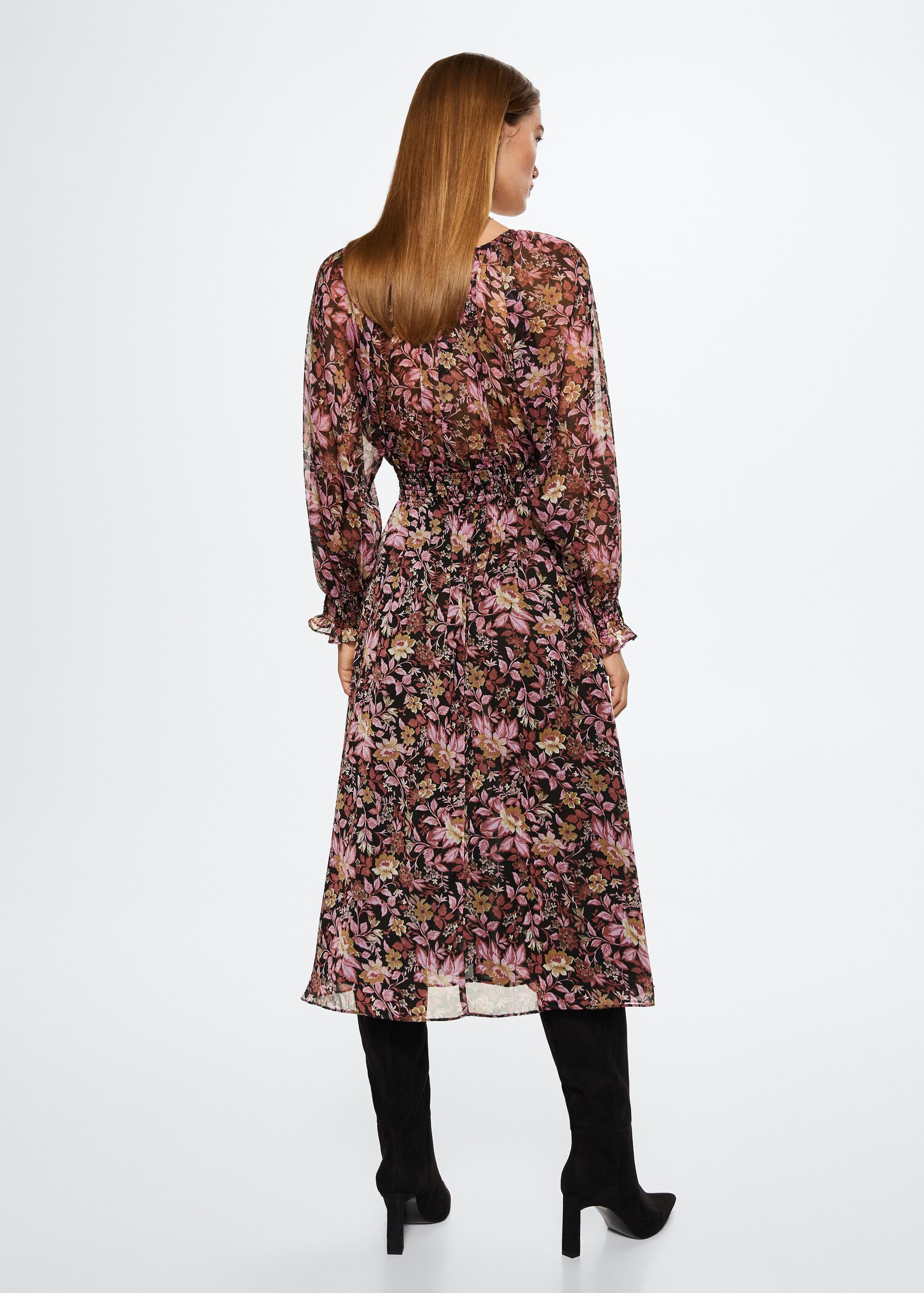 Vestido estampado flores - Reverso del artículo