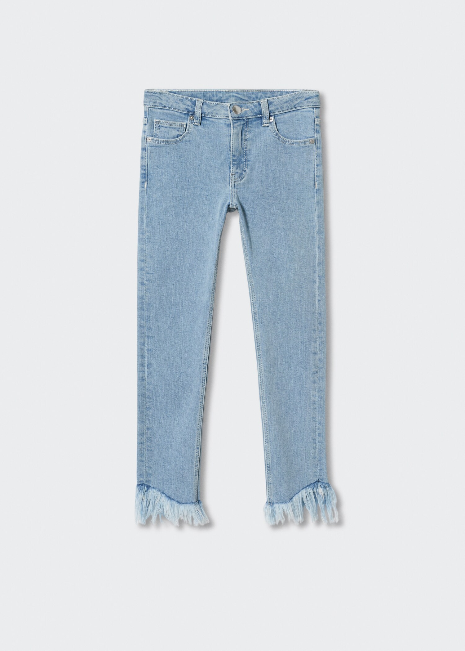 Jean skinny revers effilochés - Article sans modèle
