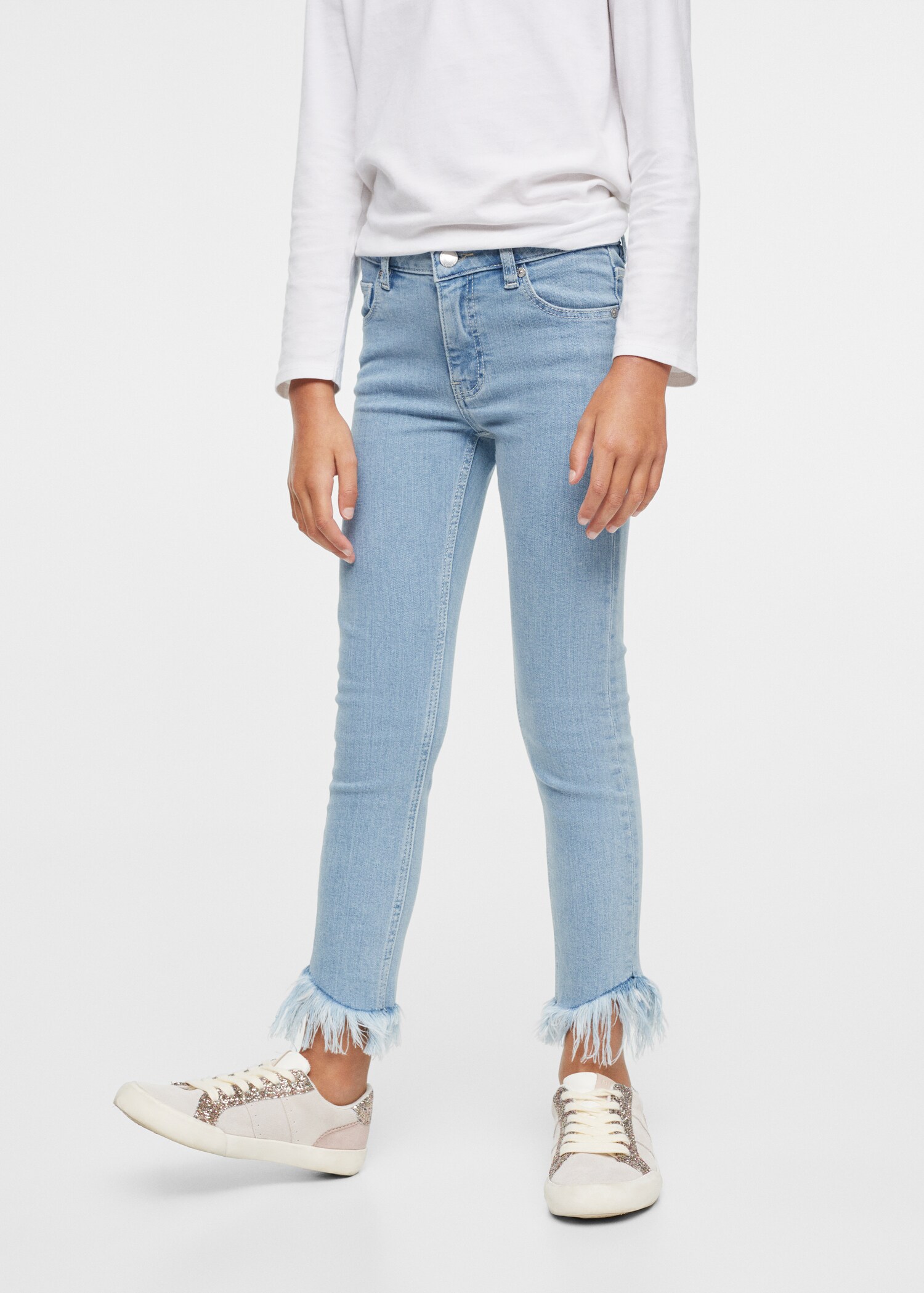 Jean skinny revers effilochés - Détail de l'article 1
