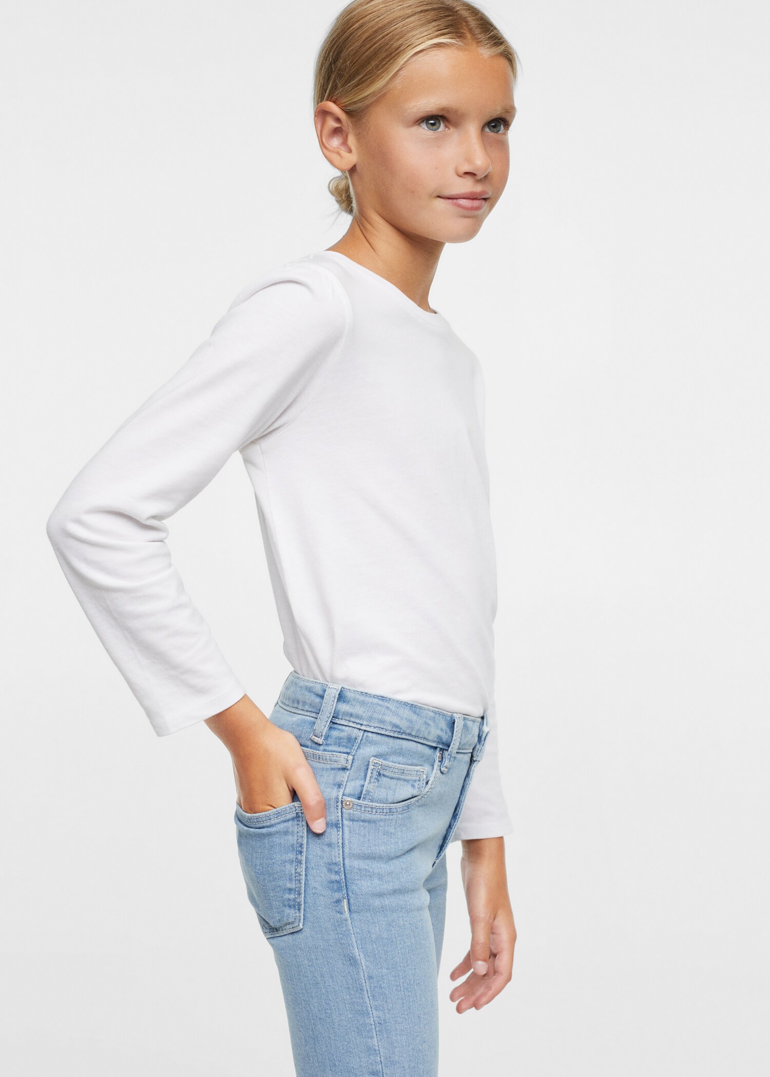 Jean skinny revers effilochés - Détail de l'article 2