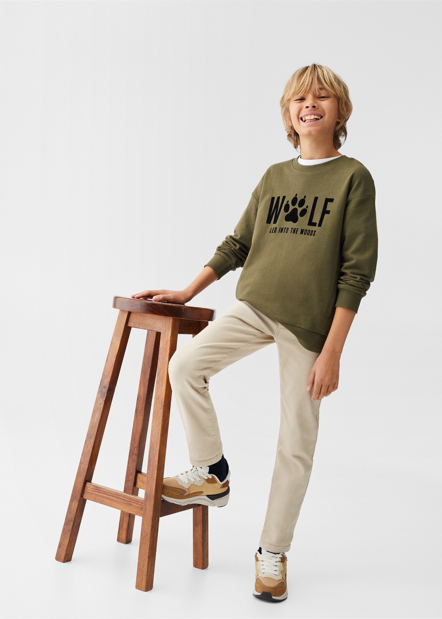Textured printed sweatshirt Kids MANGO Iraq - Main Image