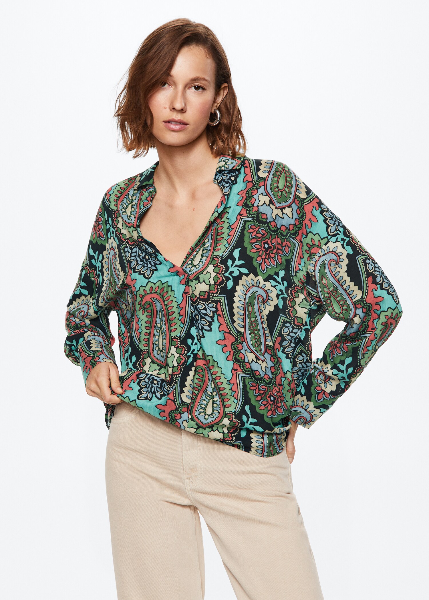 Paisley print shirt - Medium plane