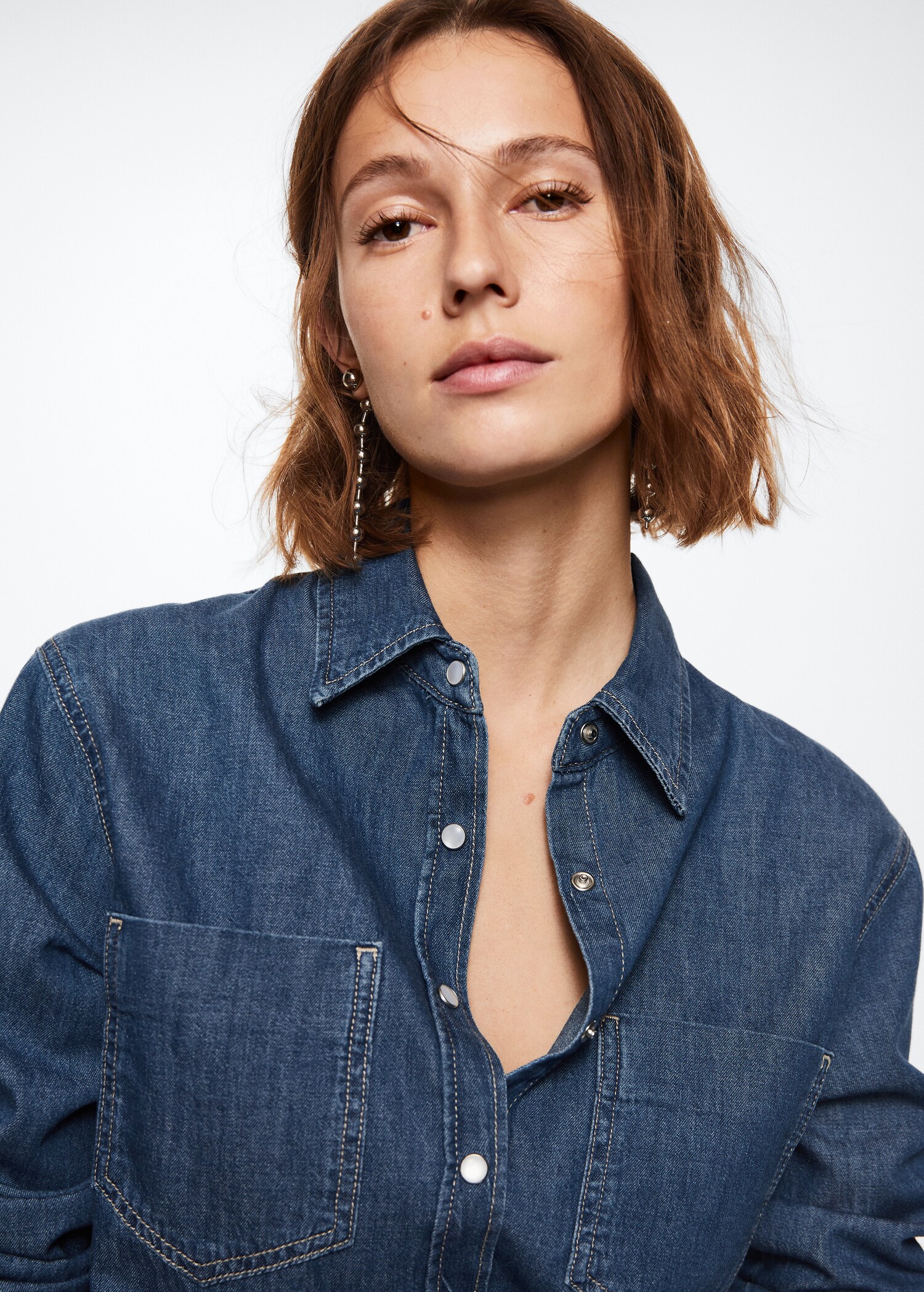 Chemise jean poches - Détail de l'article 1