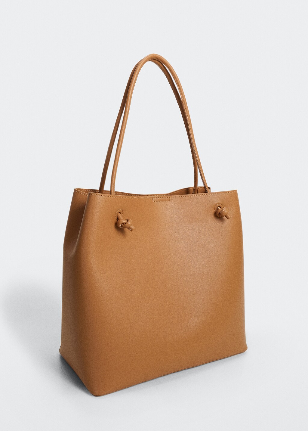 Knots pleated shopper bag Women MANGO Montenegro
