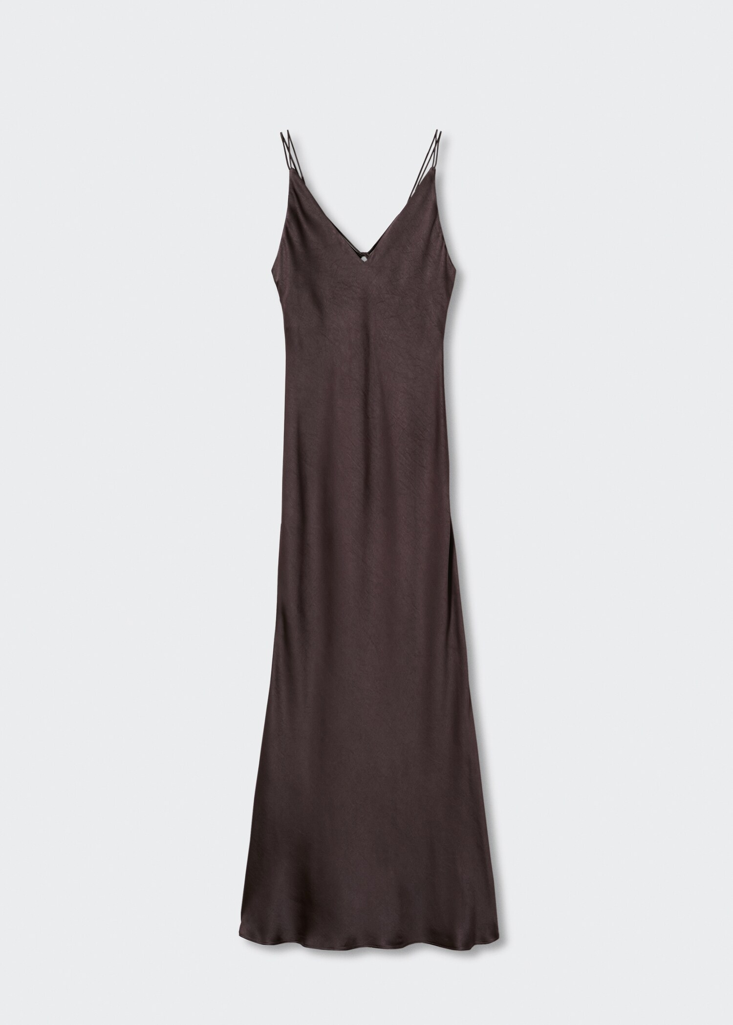 Vestido midi satinado - Artículo sin modelo