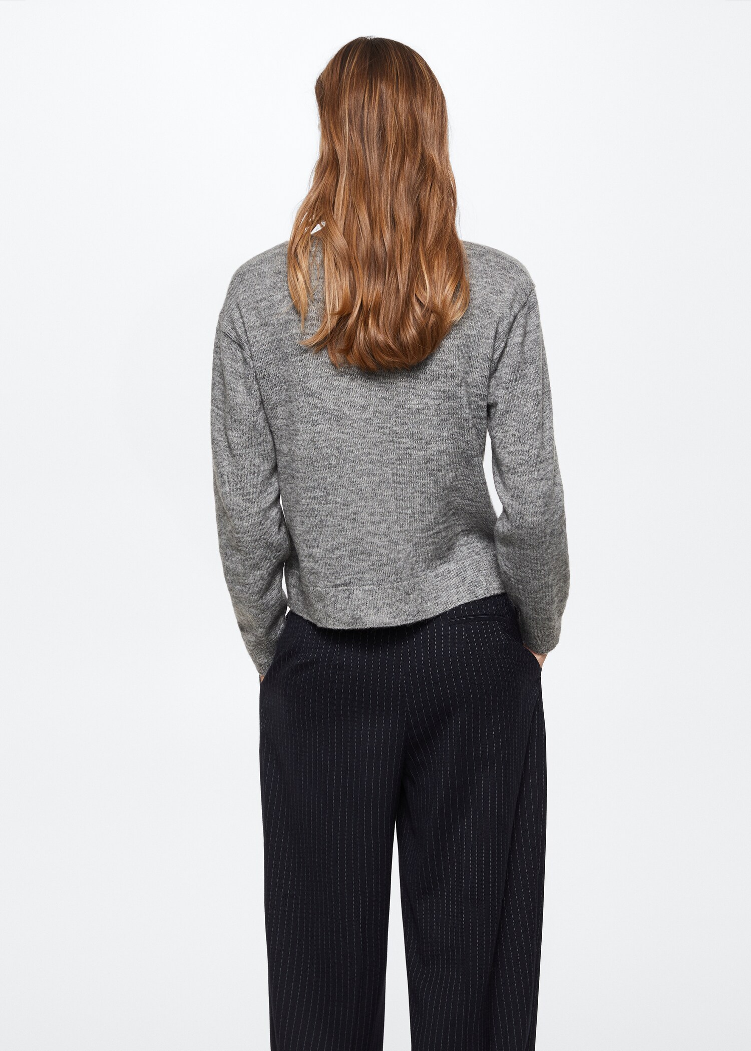 Wool-blend knit sweater - Reverse of the article