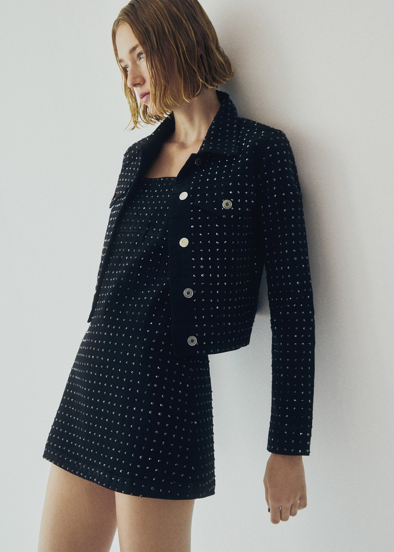 Blouson denim strass - Détail de l'article 7