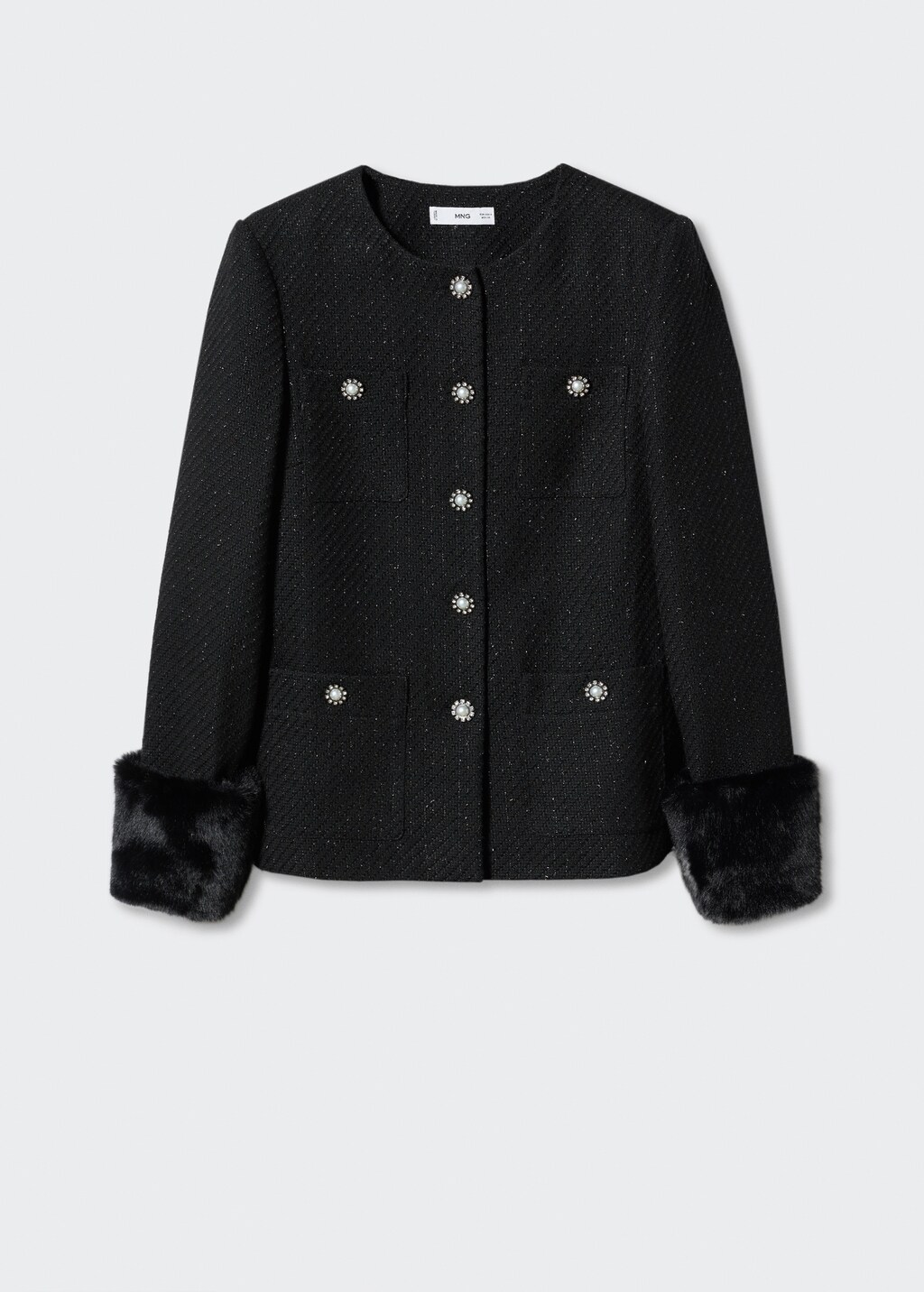 ☆韓国の人気☆【ROLAROLA】☆PEARL BUTTON TWEED JACKE.T☆ ☆韓国の人気☆【ROLAROLA】☆PEARL BUTTON TWEED JACKE.T