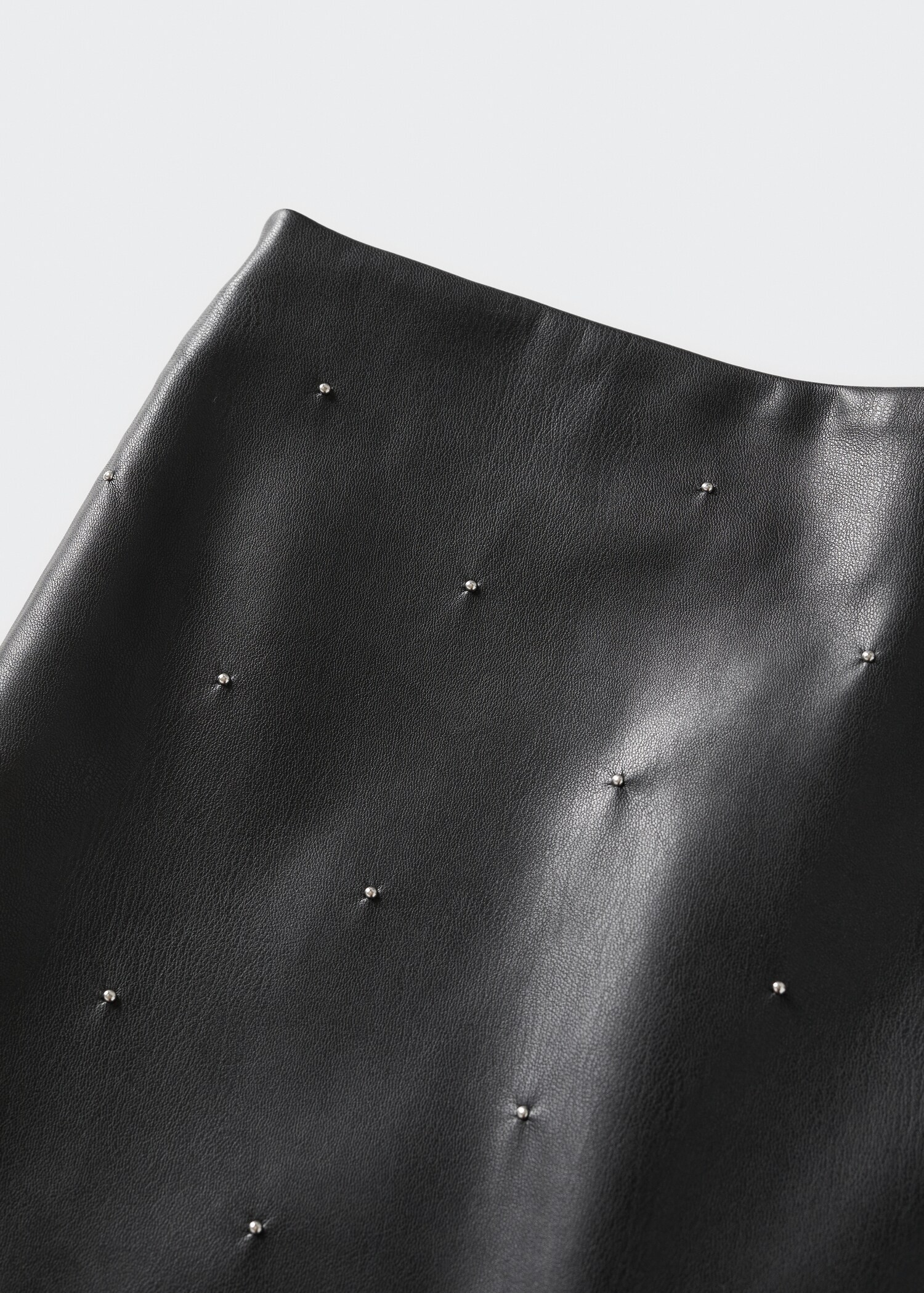 Leather-effect mini-skirt - Details of the article 8