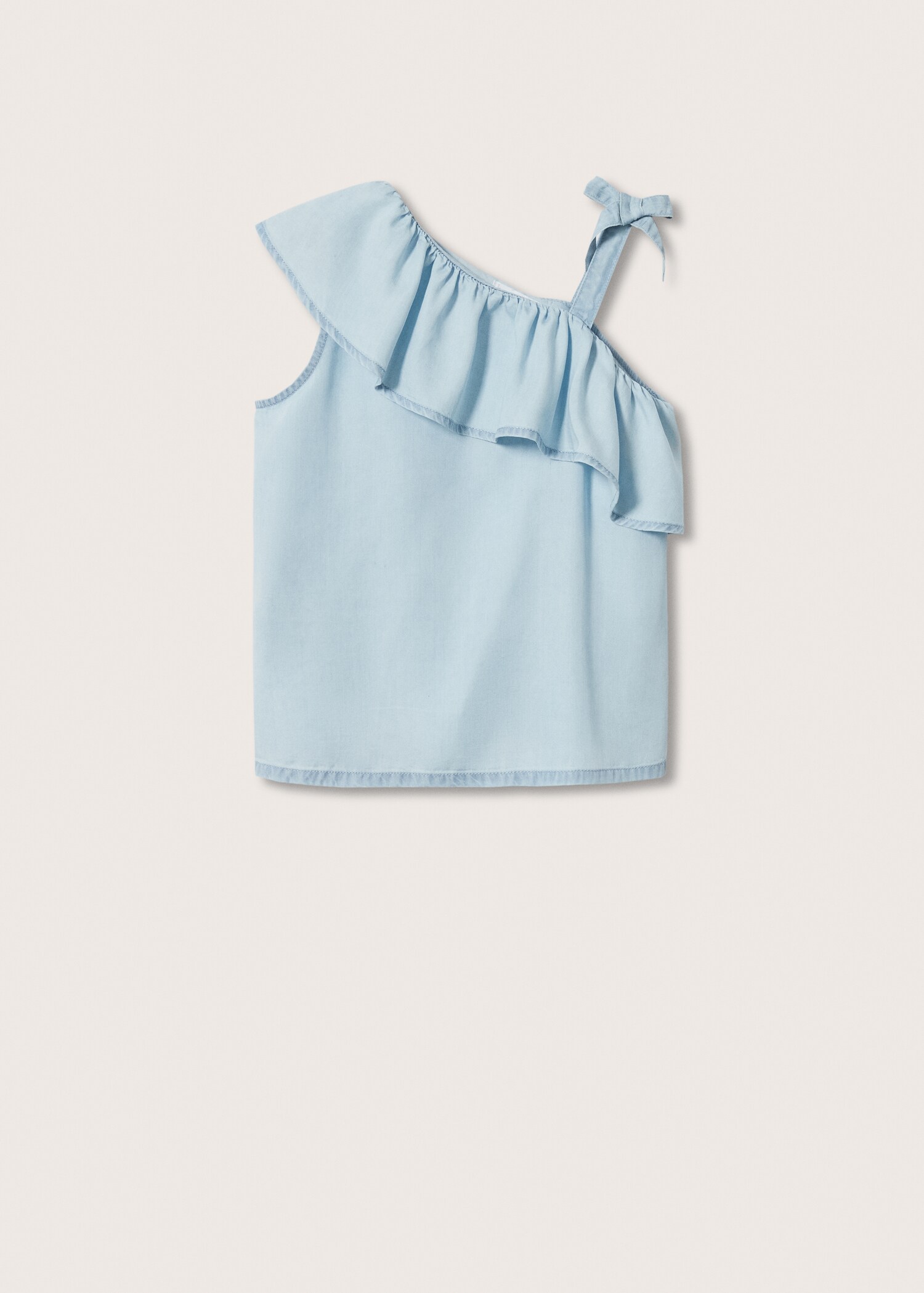 Blusa asimétrica volante - Artículo sin modelo