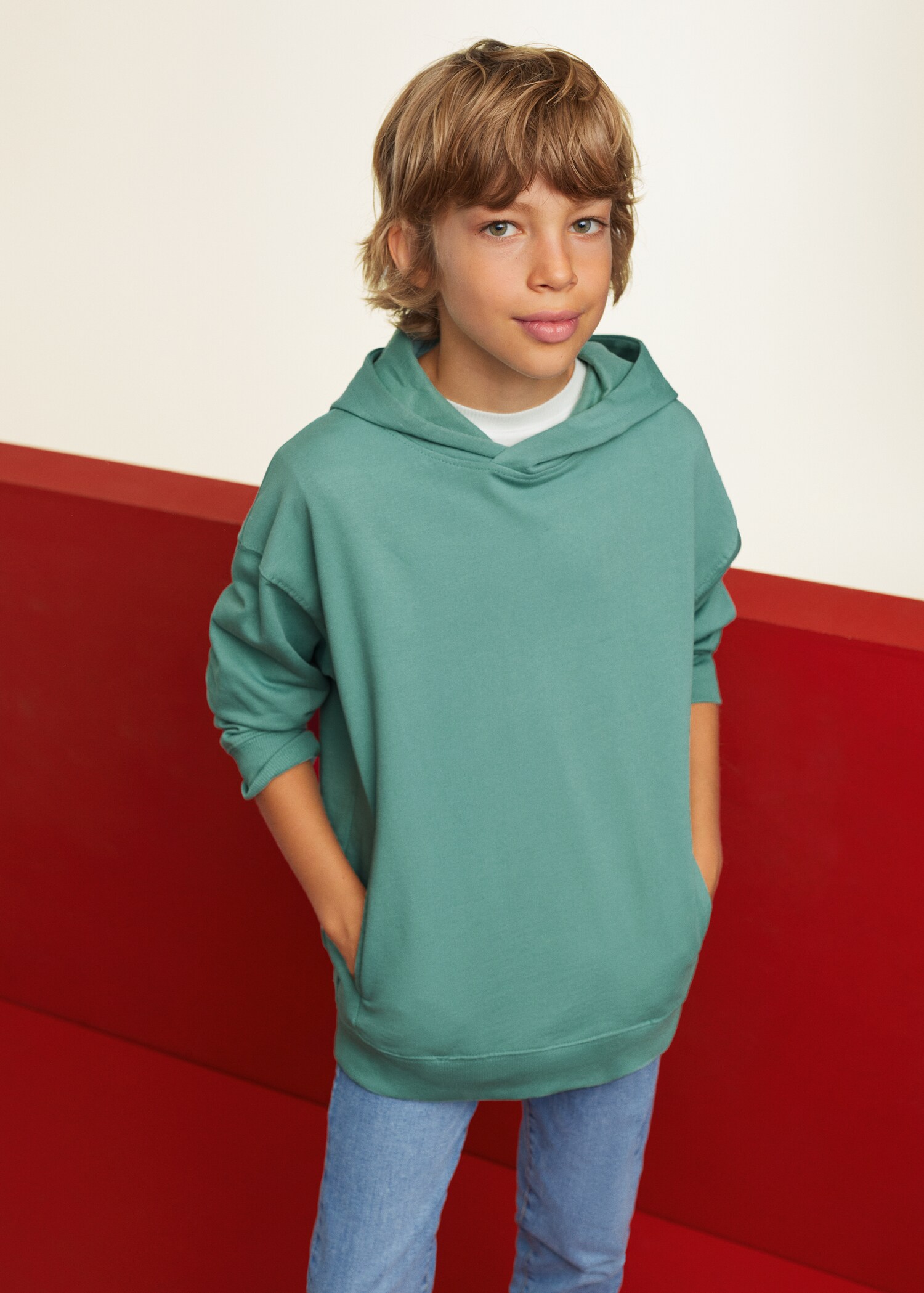 Baumwoll-Hoodie - Mittlere Ansicht