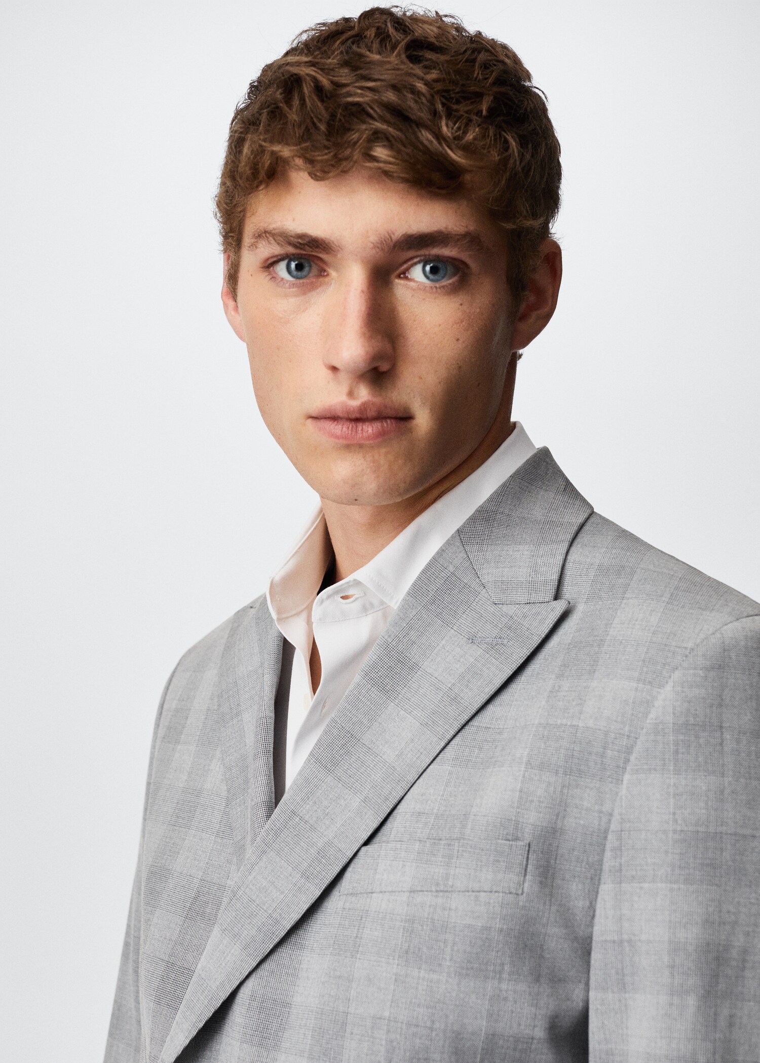 Veste costume slim fit croisée carreaux - Détail de l'article 2