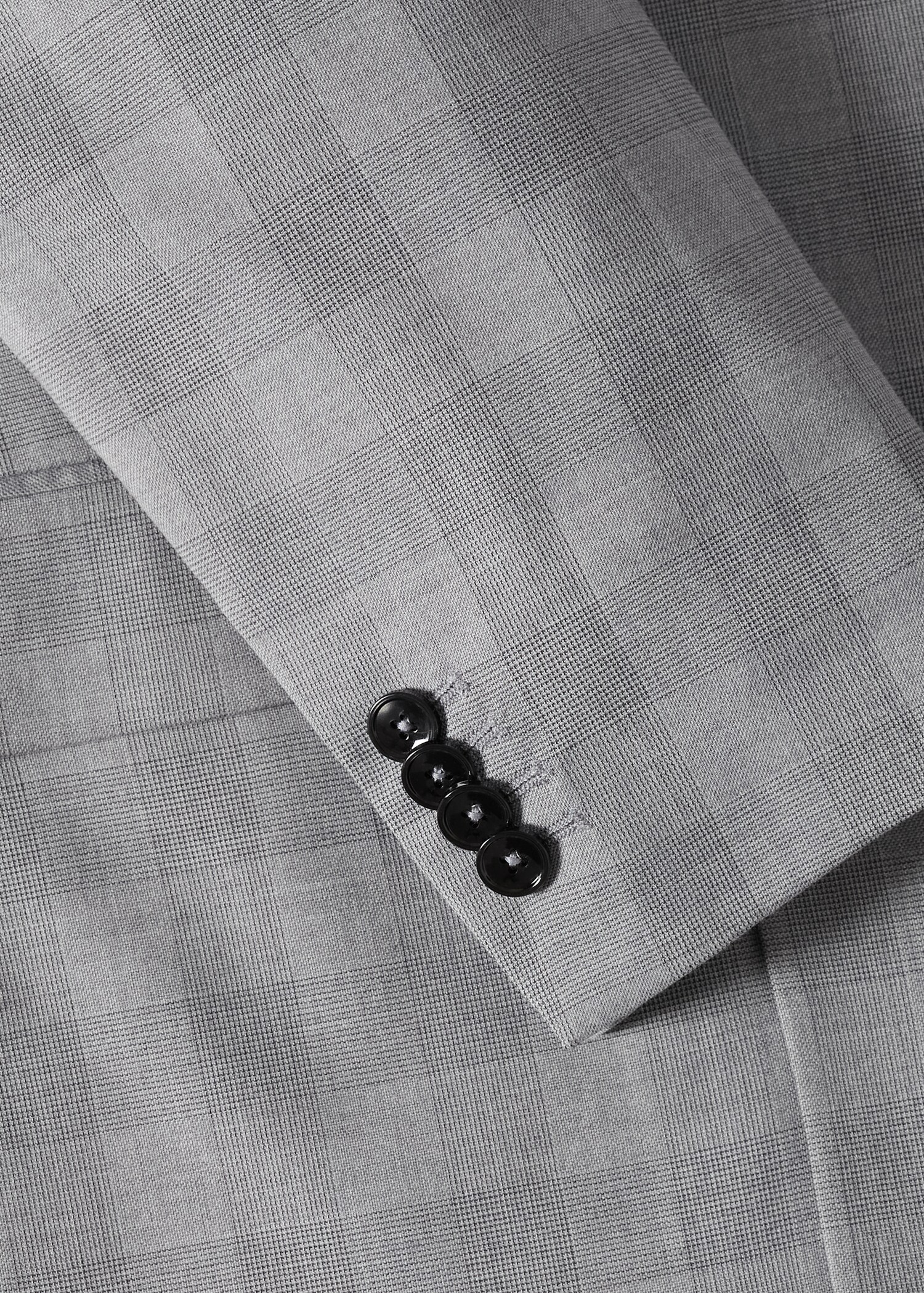 Veste costume slim fit croisée carreaux - Détail de l'article 7