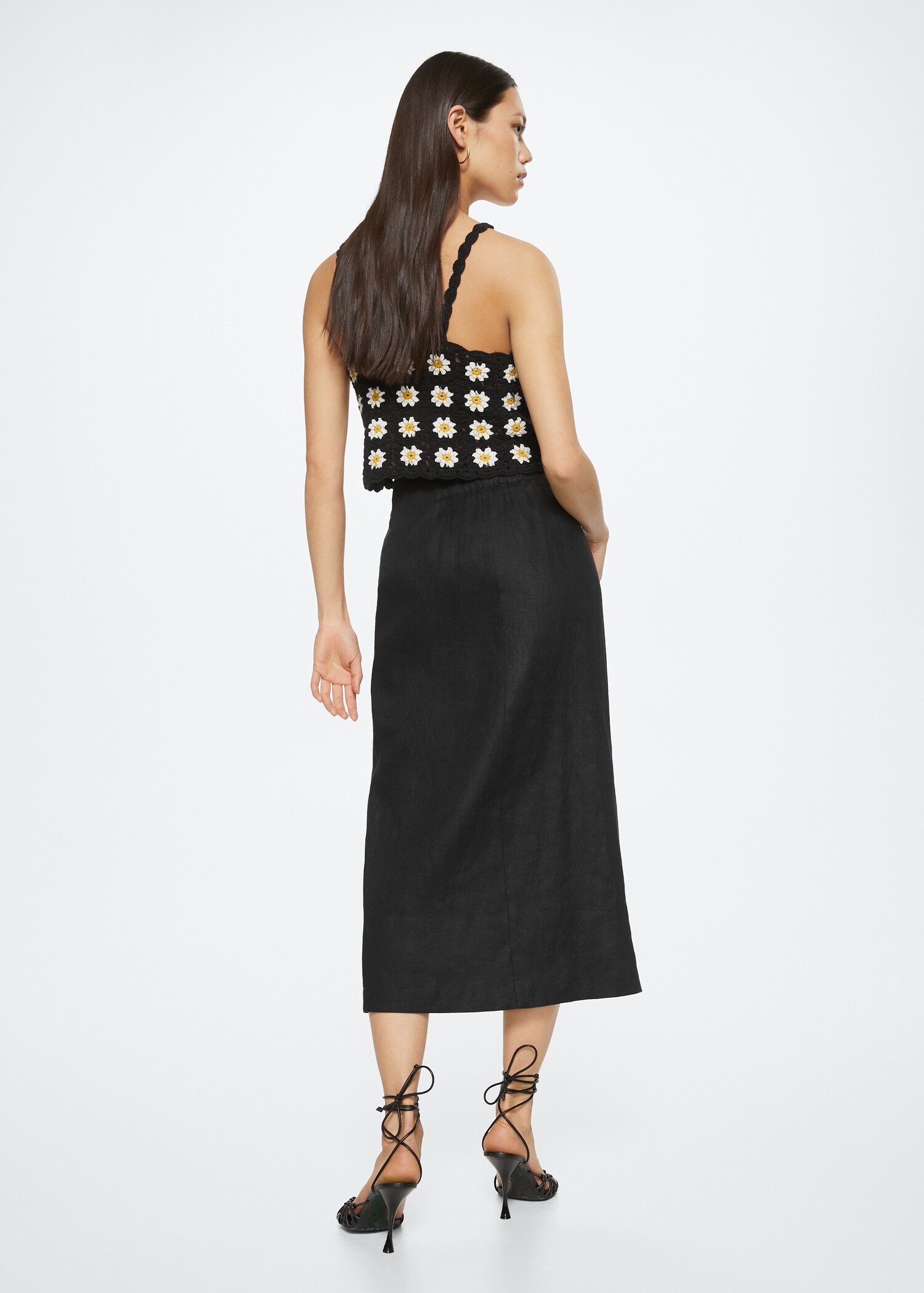 Daisy crochect top - Reverse of the article