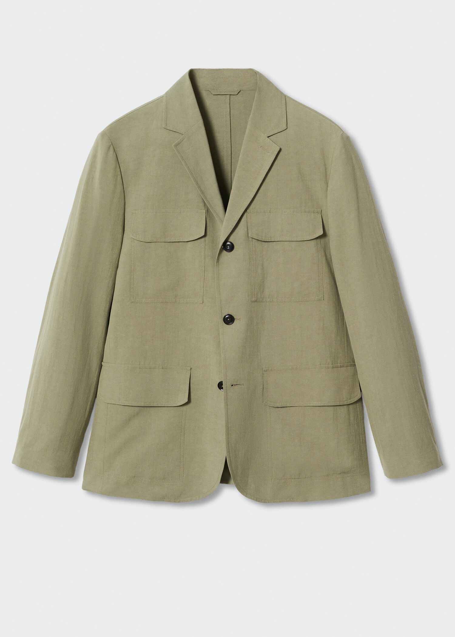Linen suit jacket with pockets - Article without model