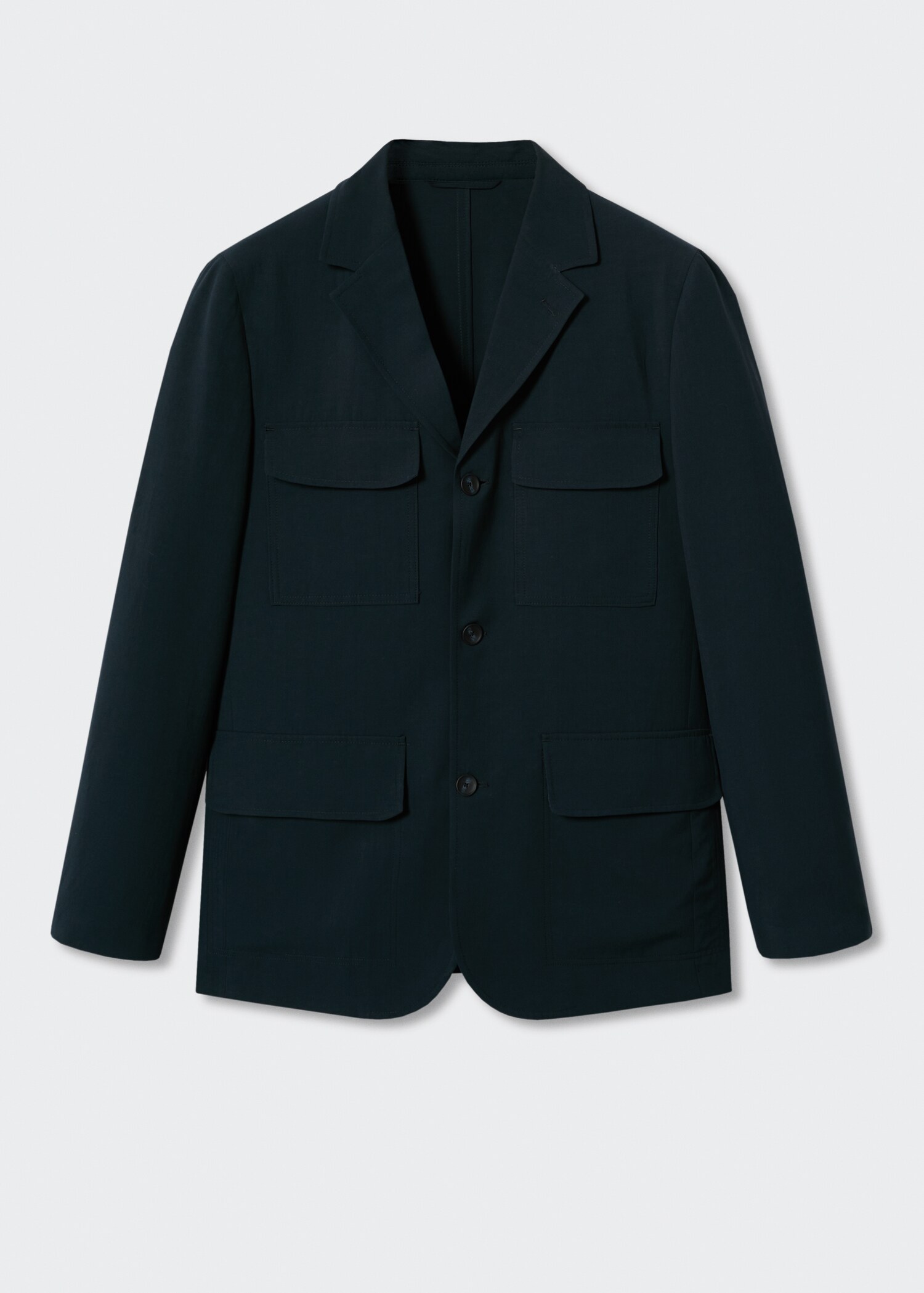 Linen suit jacket with pockets - Article without model
