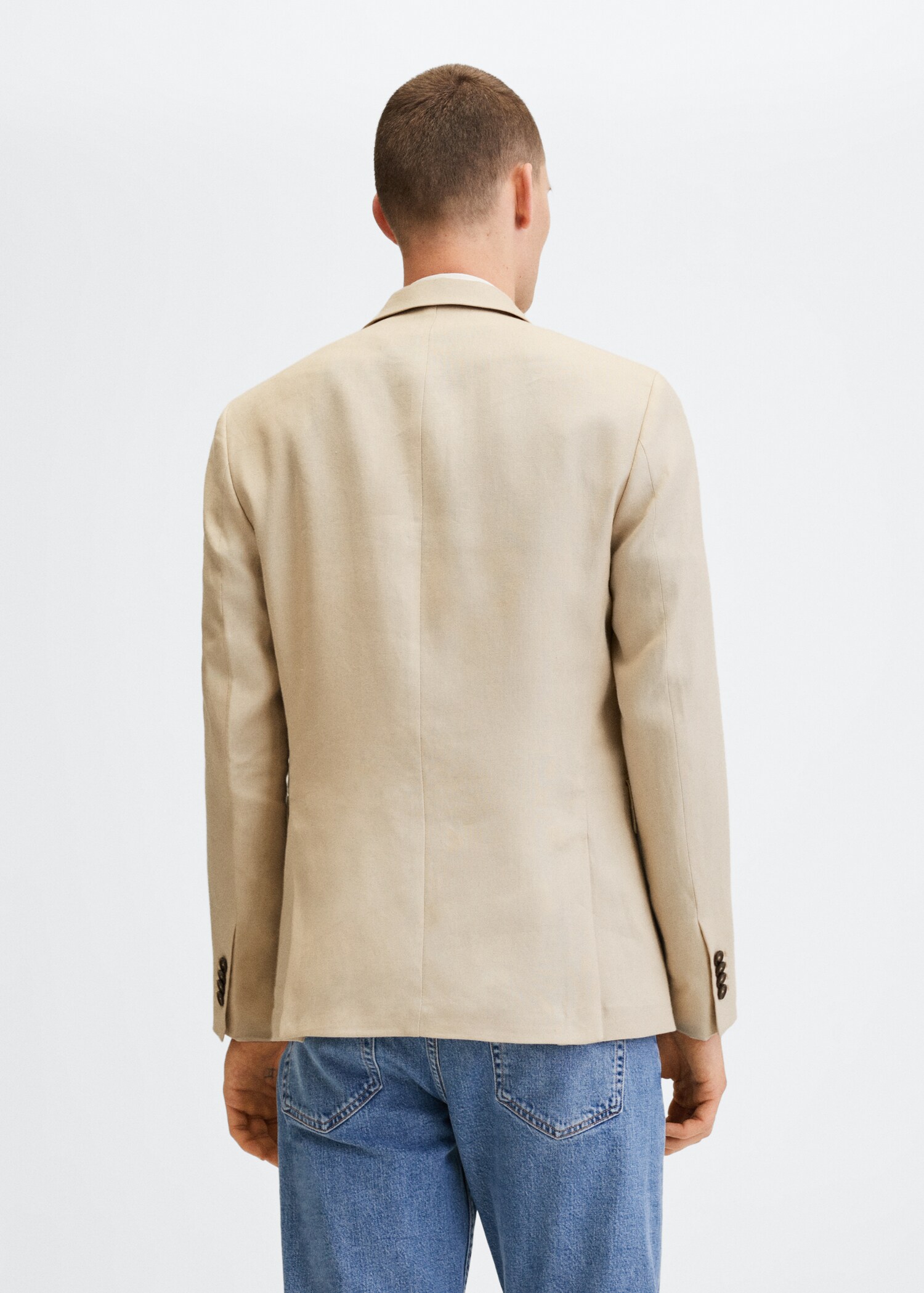 Americana slim fit 100% lino - Reverso del artículo