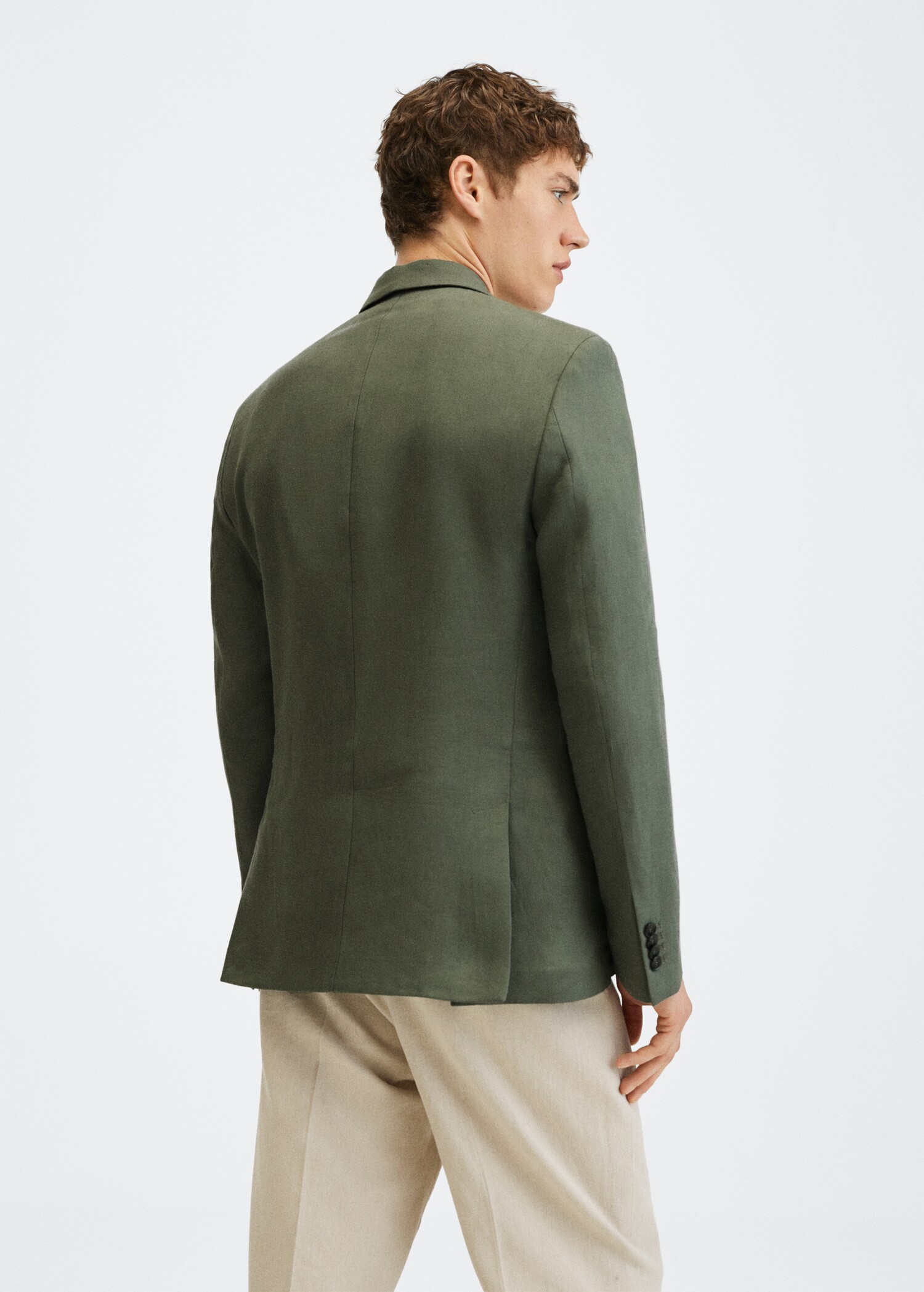 Americana slim fit 100% lino - Reverso del artículo