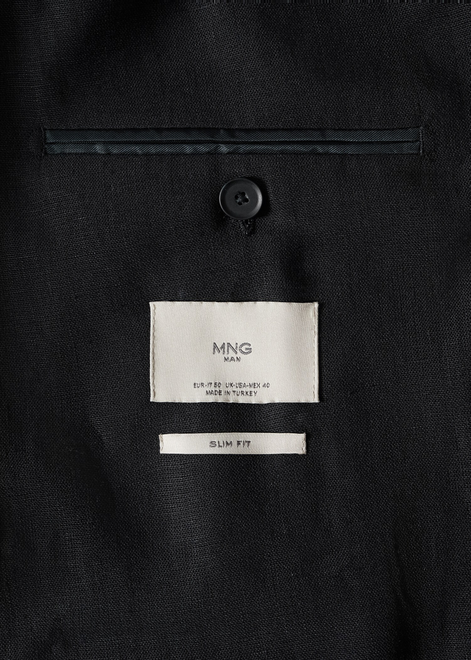 Blazer slim fit de 100% linho - Pormenor do artigo 8