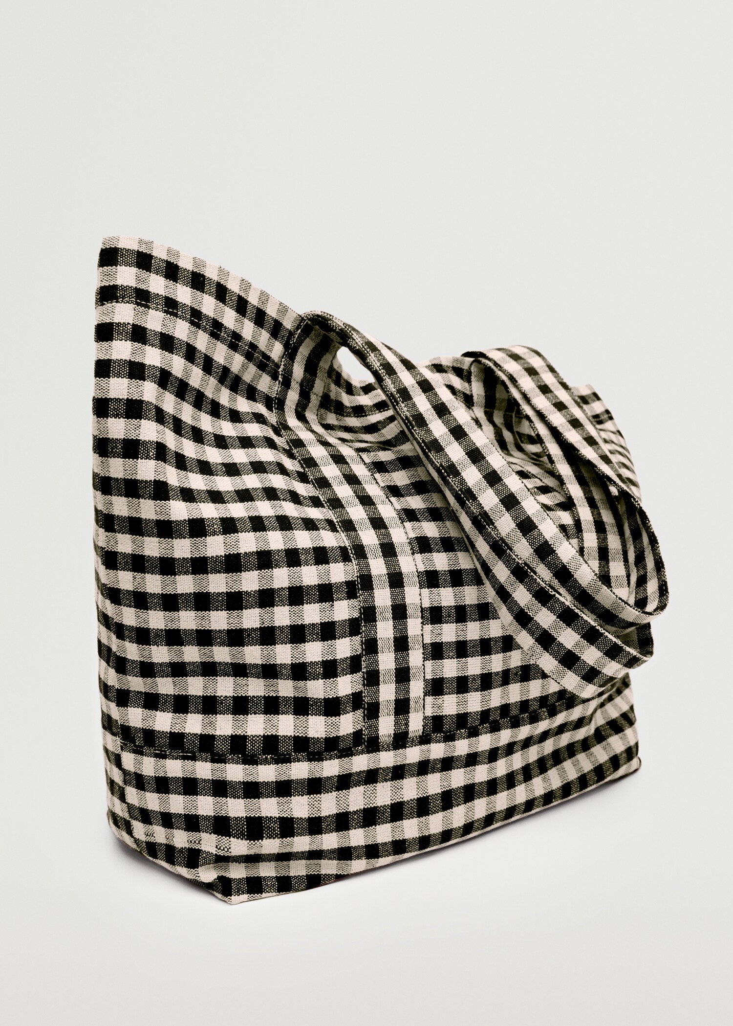 Cotton shopper bag - Medium plane