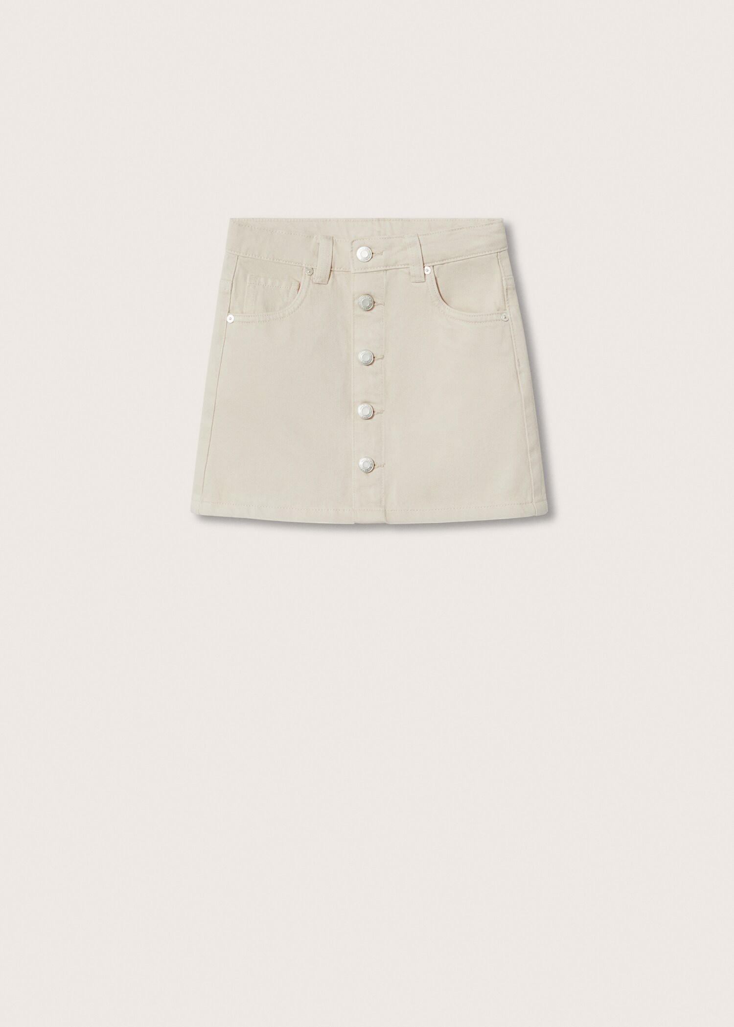 Buttoned denim skirt - Article without model
