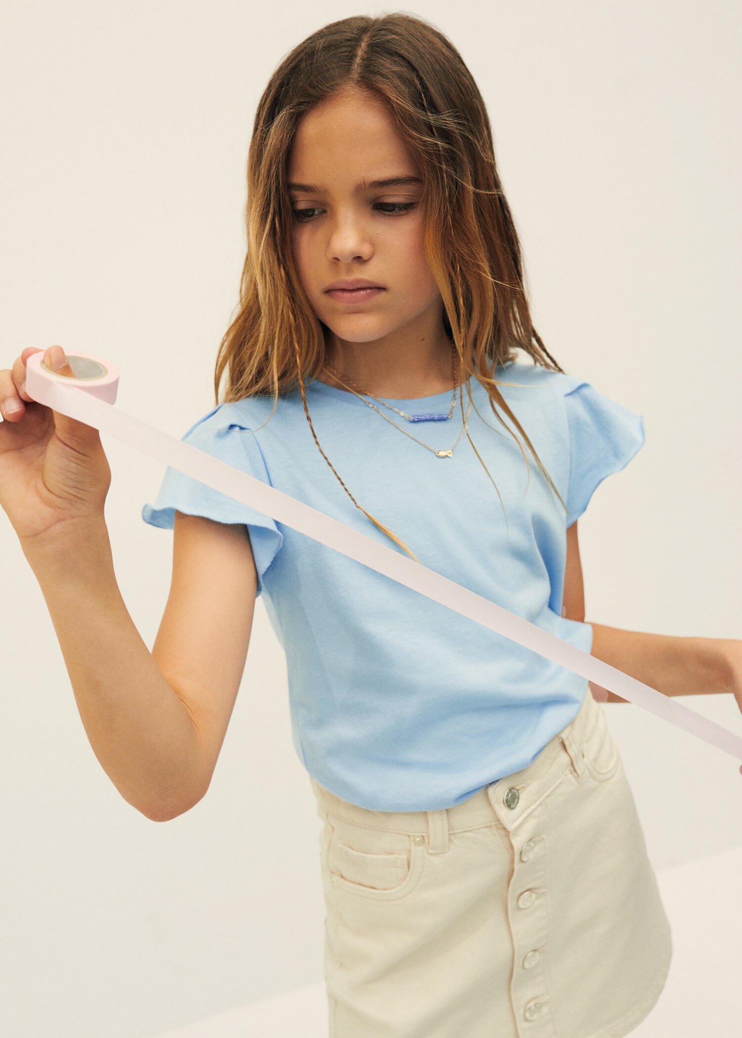 Buttoned denim skirt - Details of the article 6