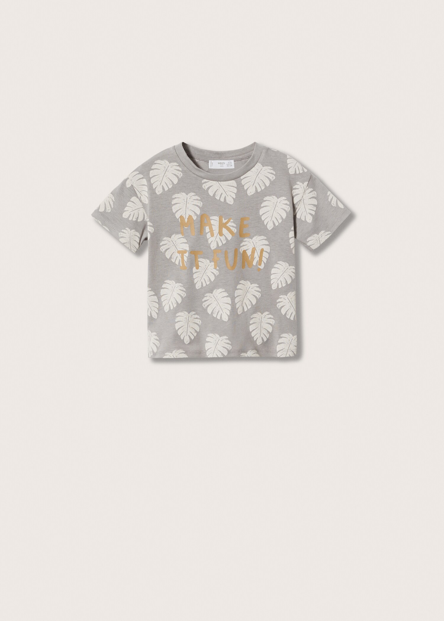 Printed message T-shirt - Article without model