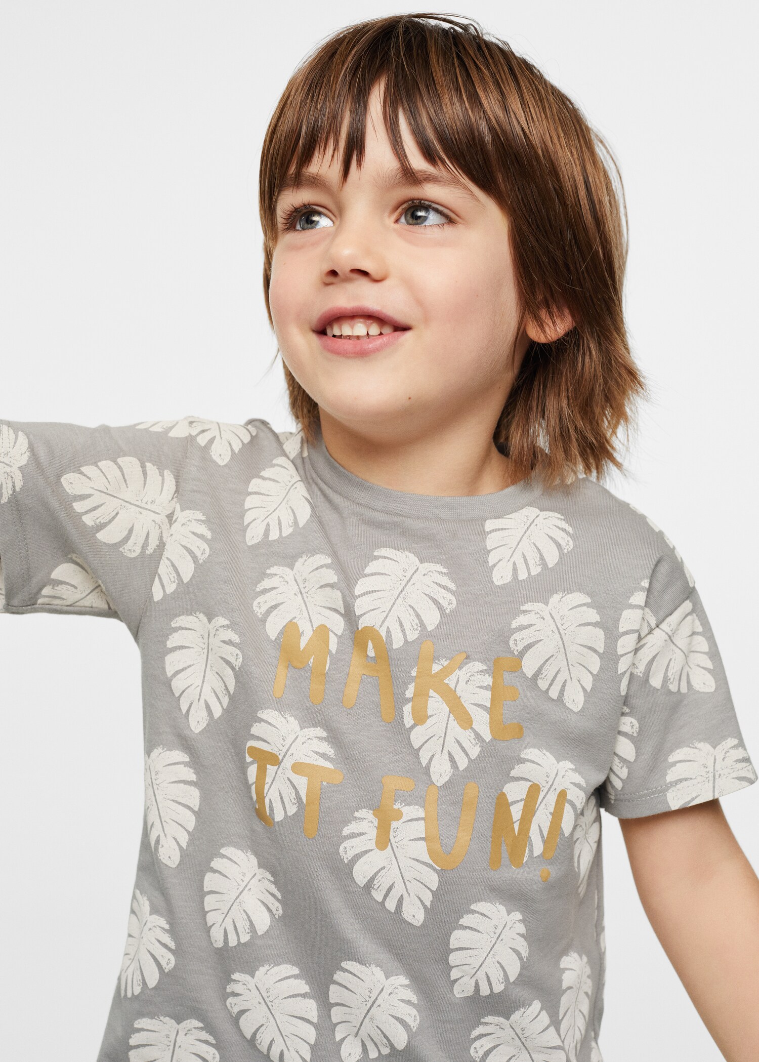 Printed message T-shirt - Details of the article 1