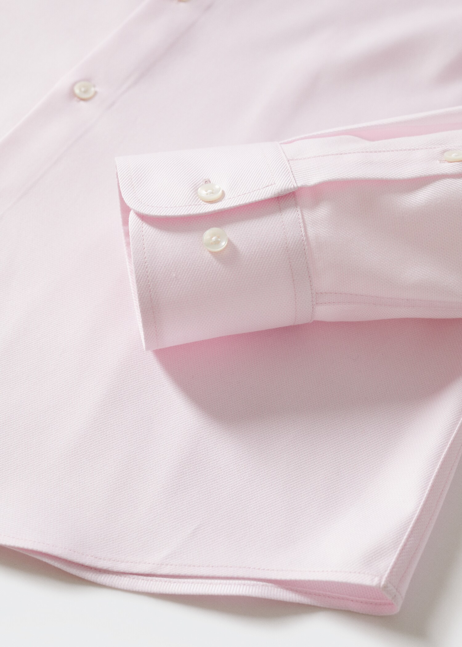 Strukturiertes Slim Fit-Anzugshemd - Detail des Artikels 7