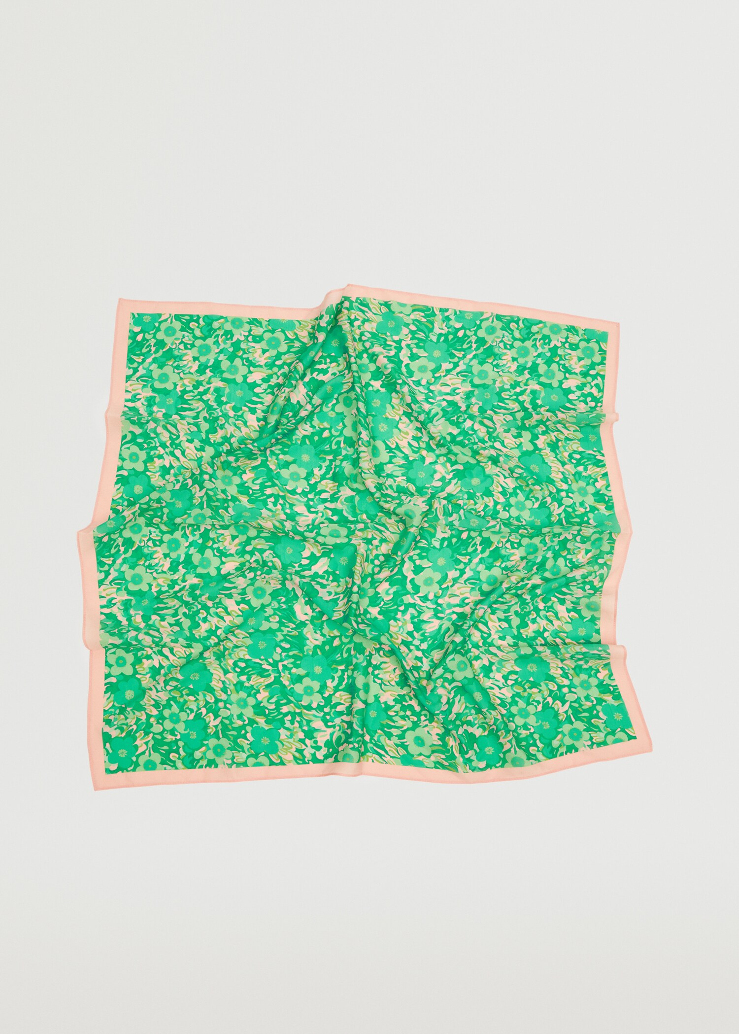 Foulard stampato fiori - Piano medio