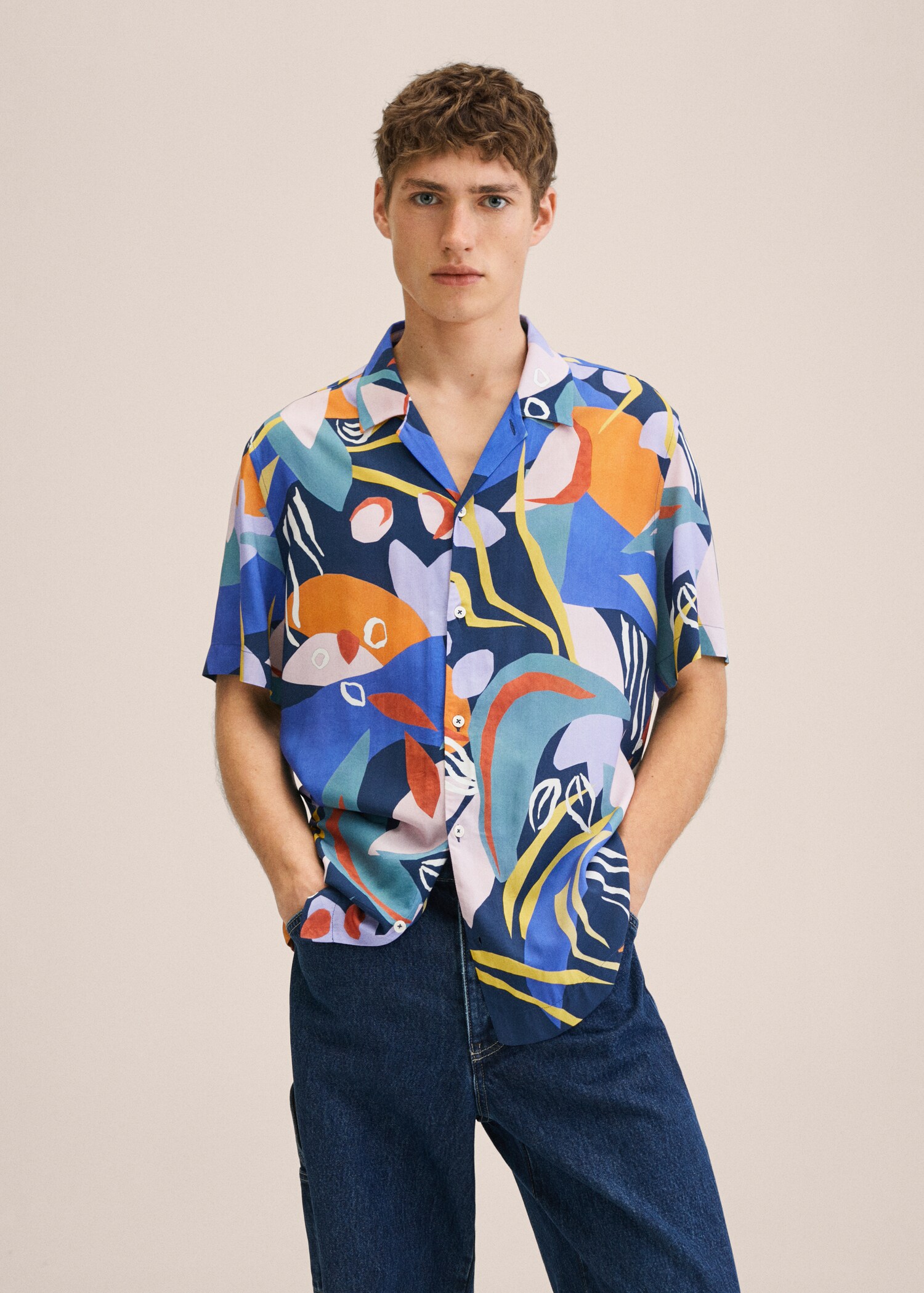 Hawaiian printed shirt - Medium plane