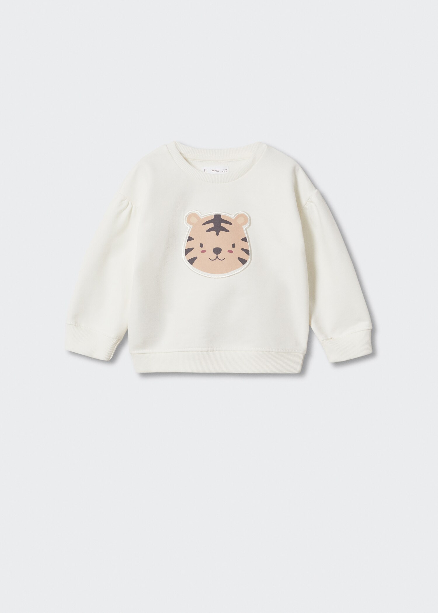 Katoenen sweatshirt met tekening - Artikel zonder model