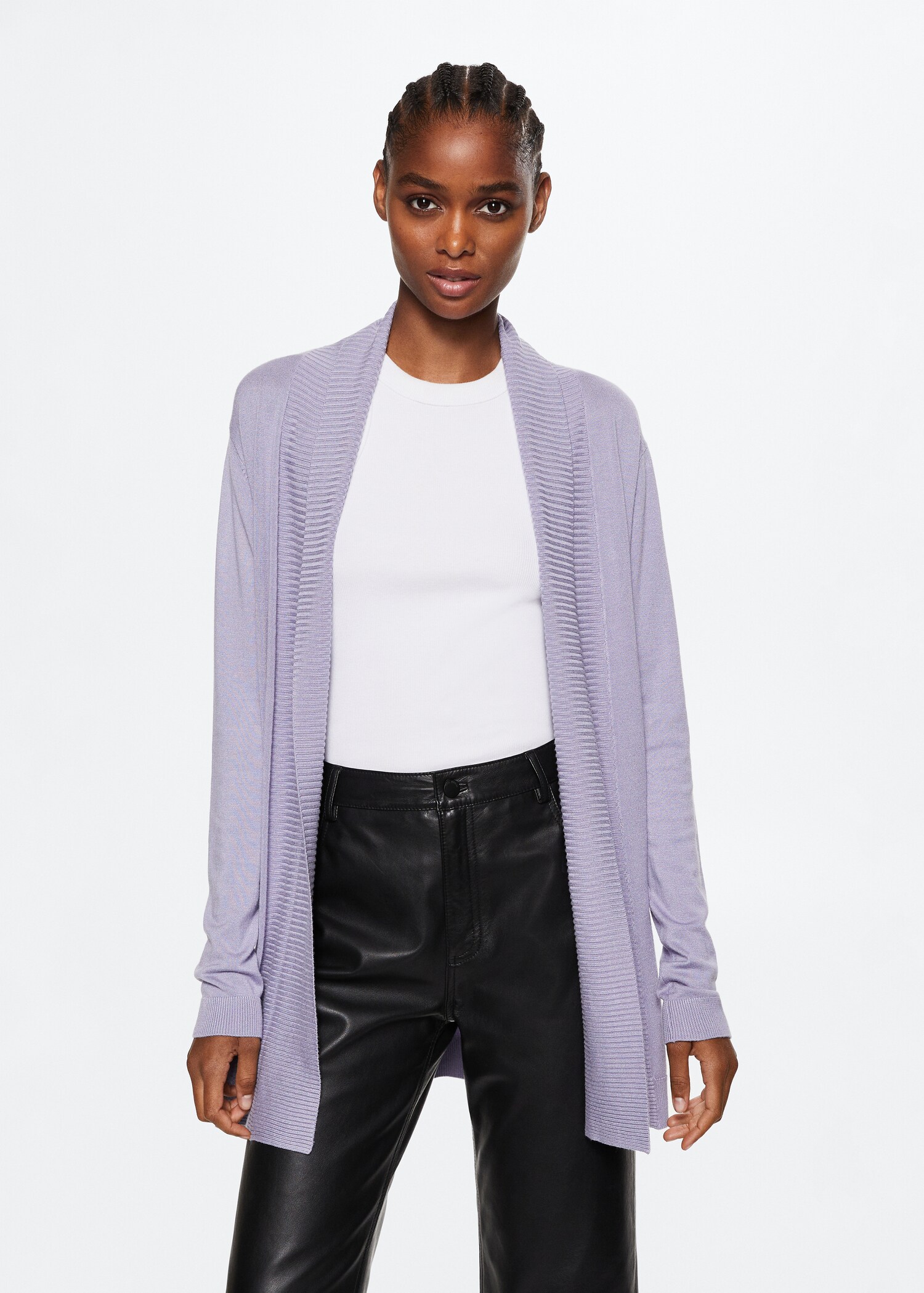 Cardigan maille fine - Plan moyen