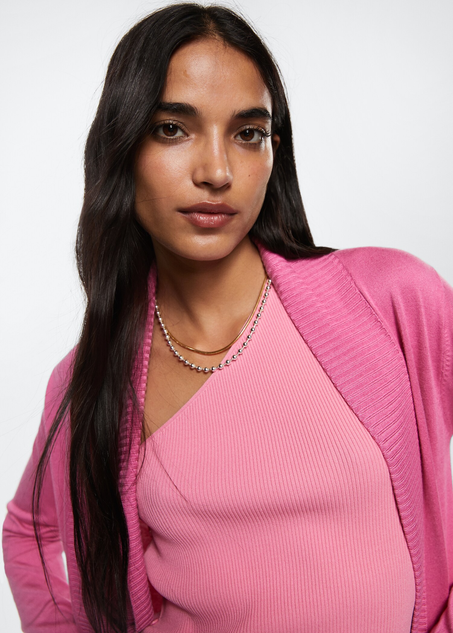 Fine-knit cardigan - Details of the article 1