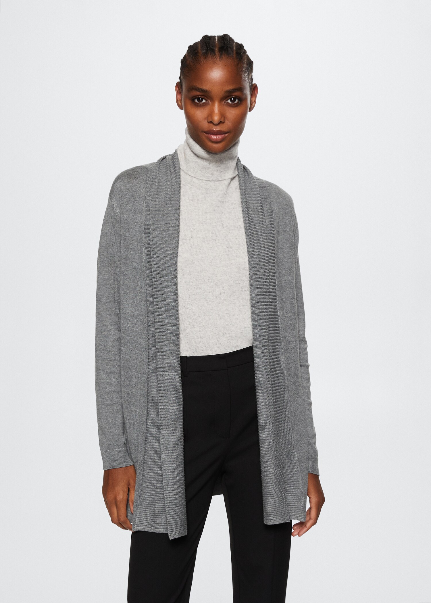 Cardigan maille fine - Plan moyen