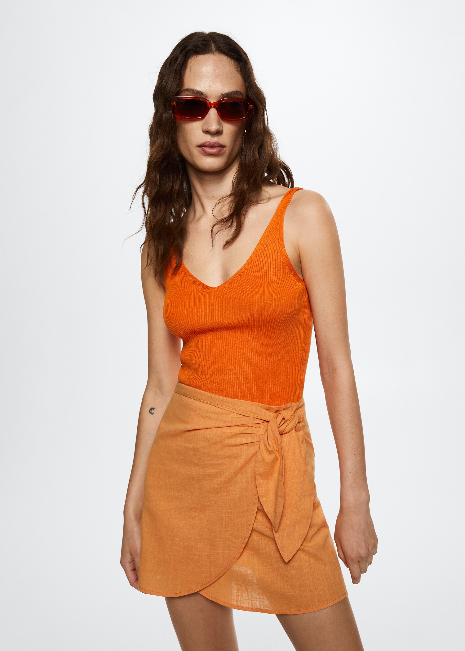 Ribbed knit top - Medium plane