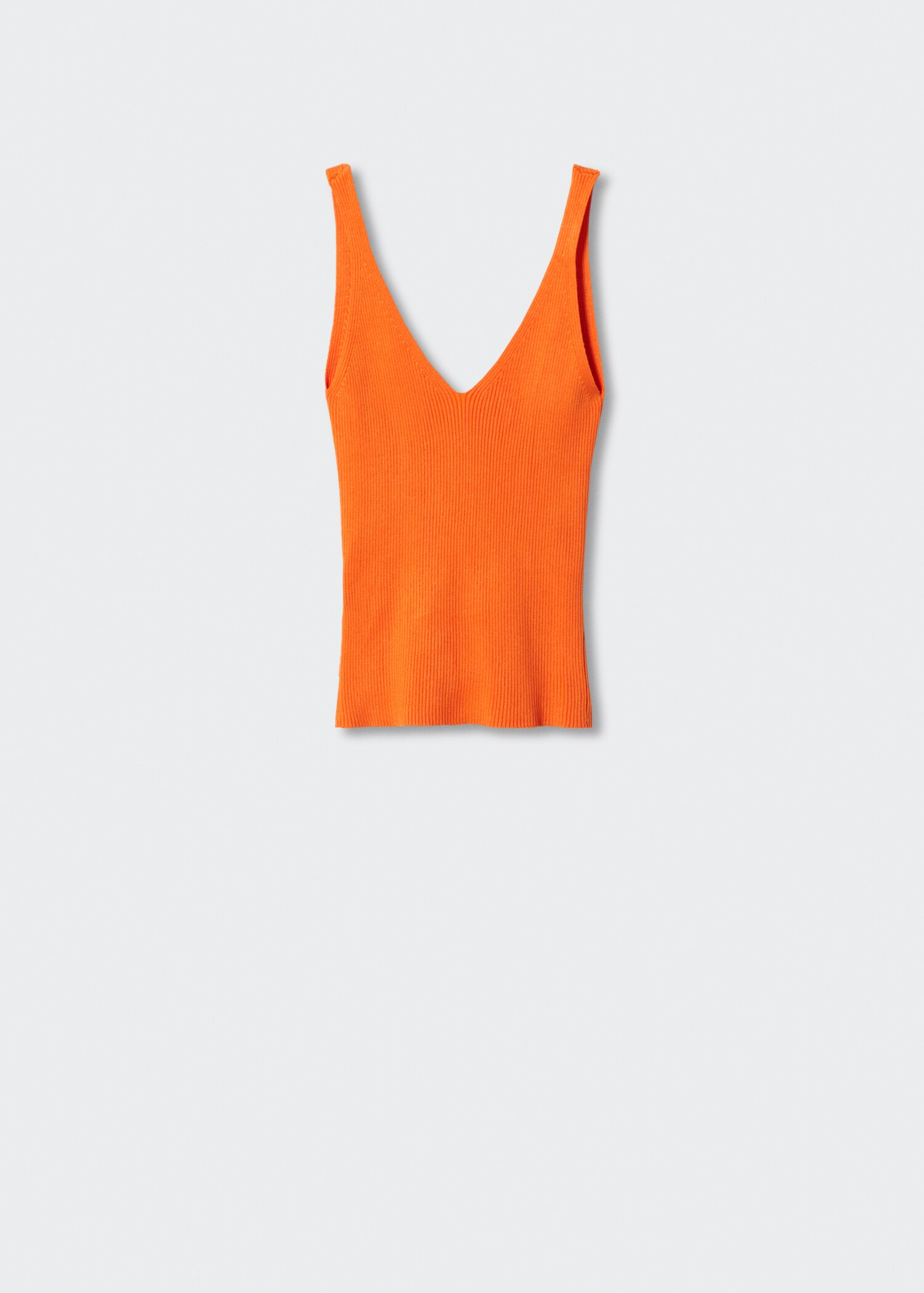 Ribbed knit top - Article without model