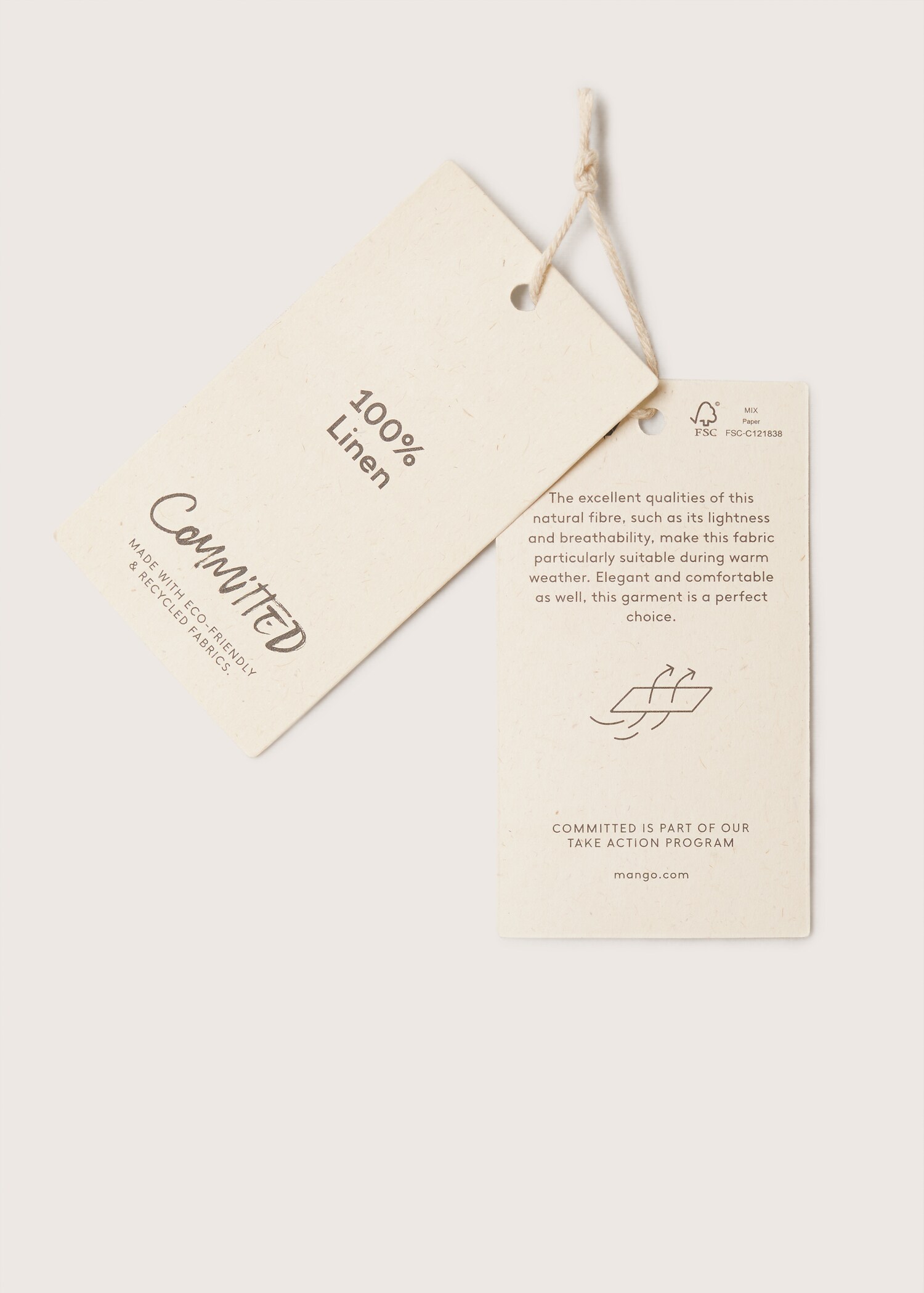 100% linen dress - Details of the article 9