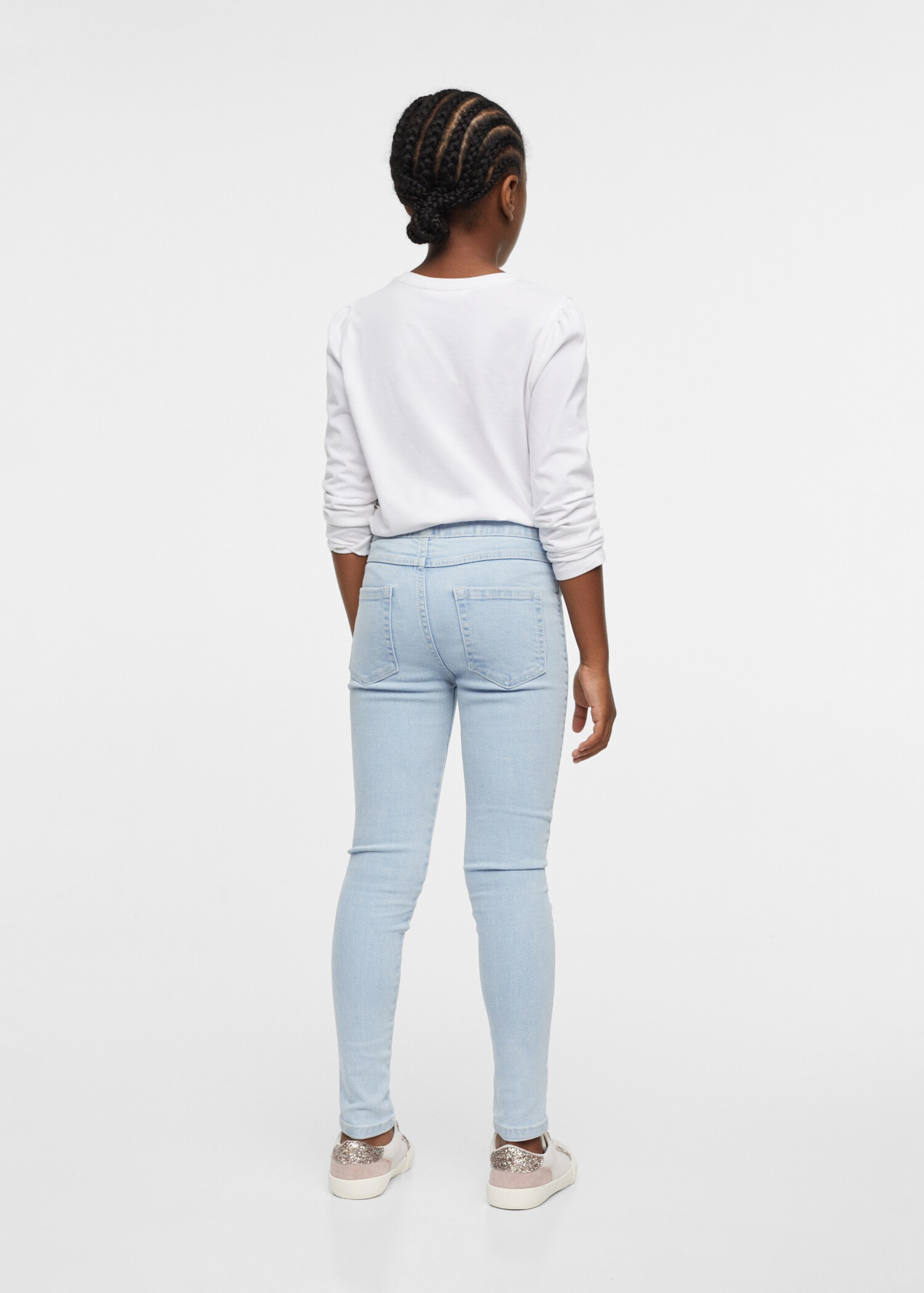 Elastic high-waist jeggings - Details of the article 3