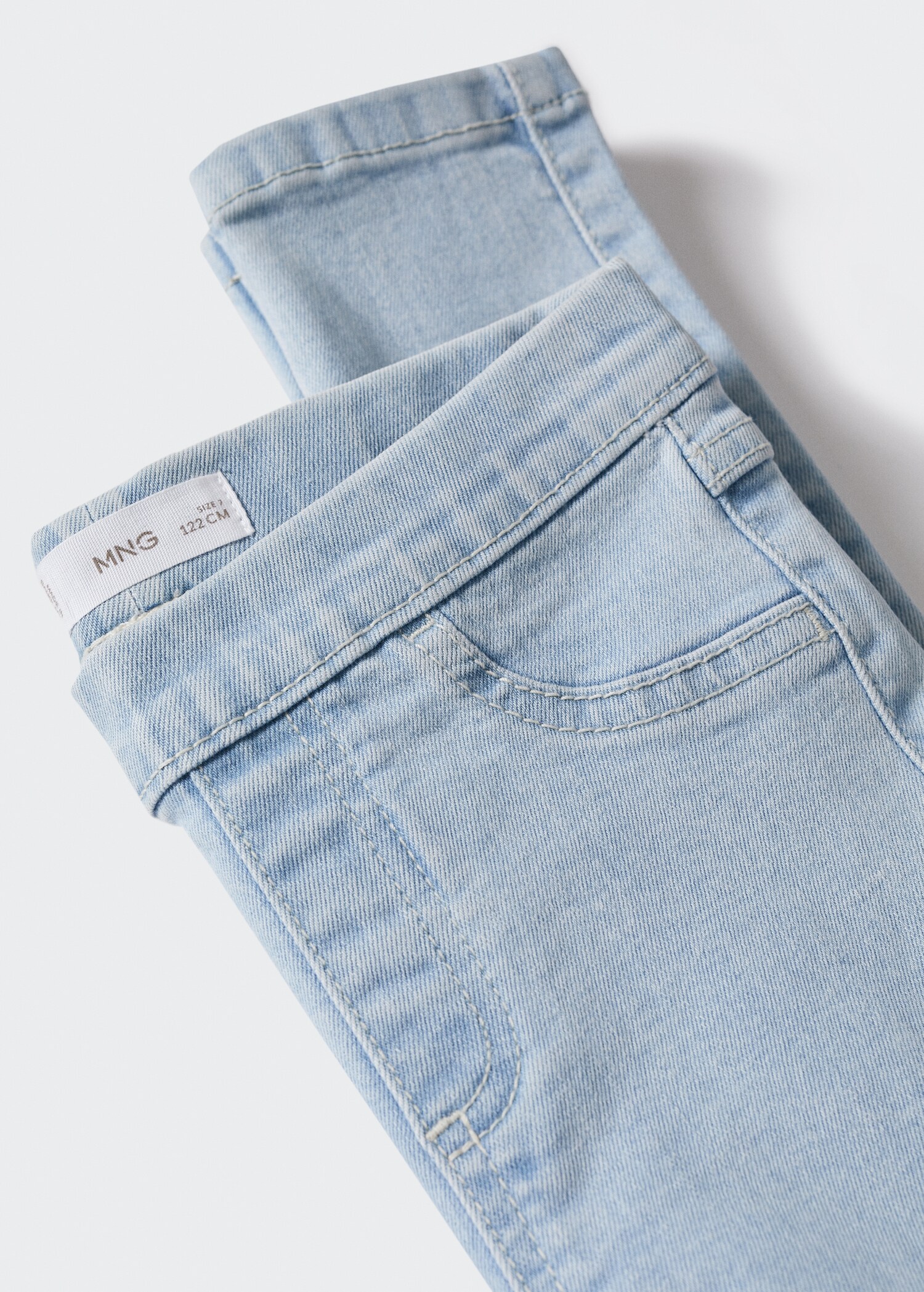 Elastic high-waist jeggings - Details of the article 8