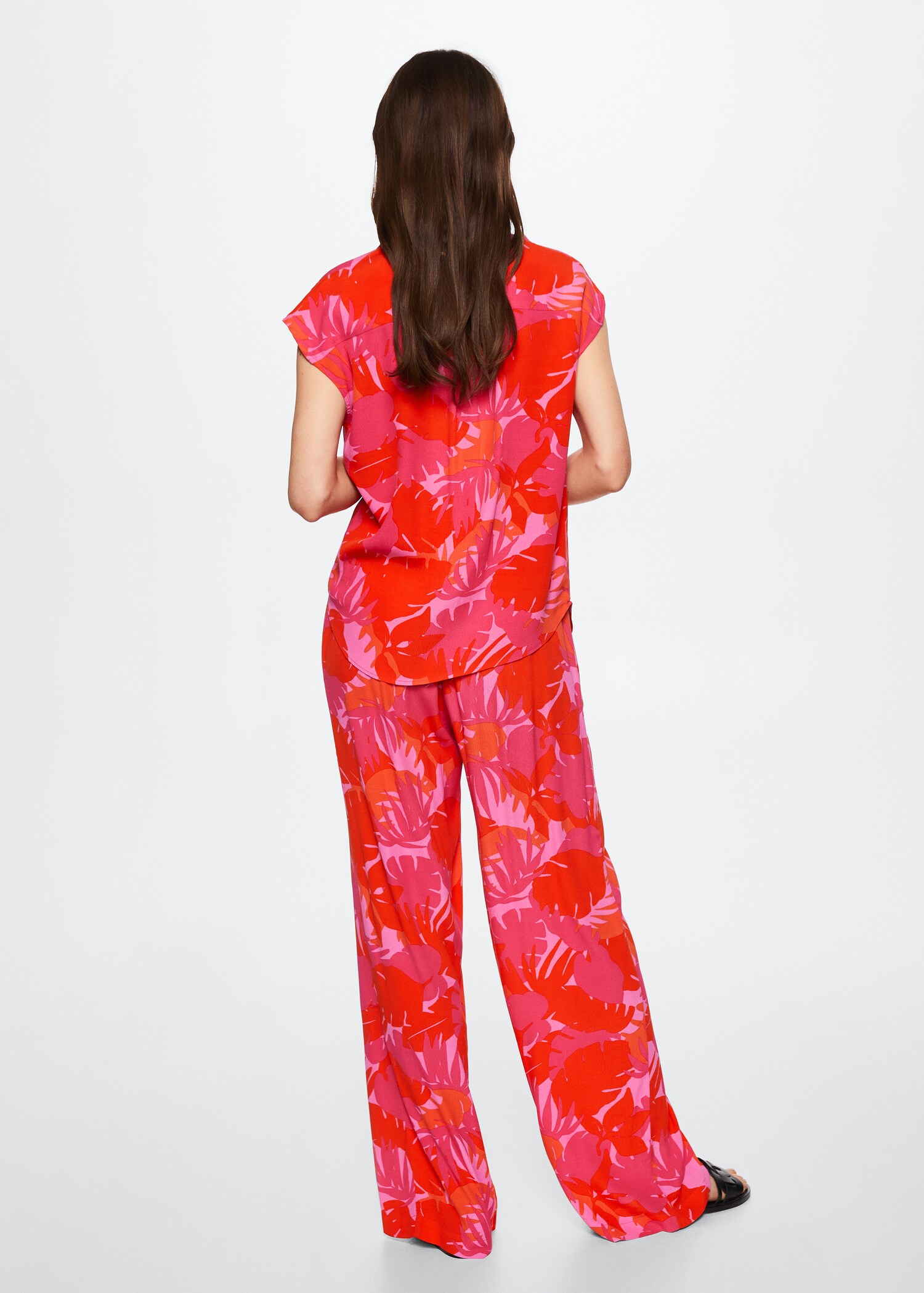 Camisa fluida oversized - Verso do artigo